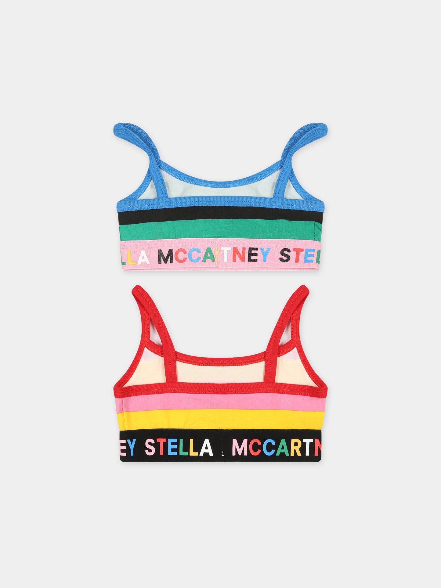 Set reggiseni multicolor per bambina con logo,Stella Mccartney Kids,TT0A19 Z1548 999MC