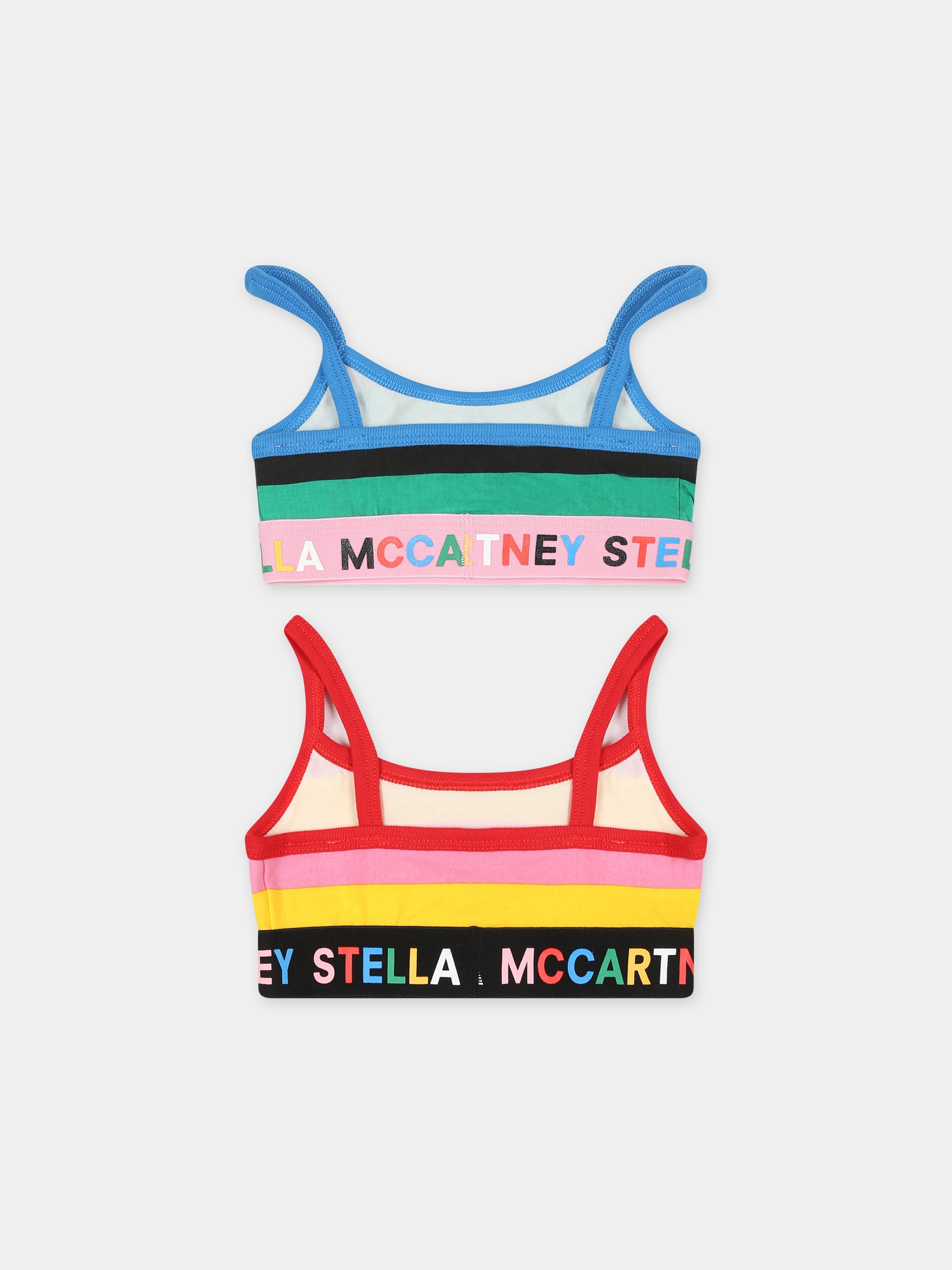 Set reggiseni multicolor per bambina con logo,Stella Mccartney Kids,TT0A19 Z1548 999MC