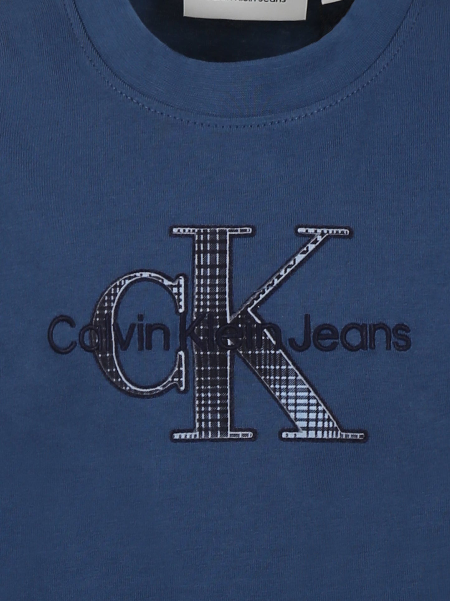 T-shirt blu per bambino con logo,Calvin Klein Kids,24F CKIB0IB02359J IB0IB02359 CFA