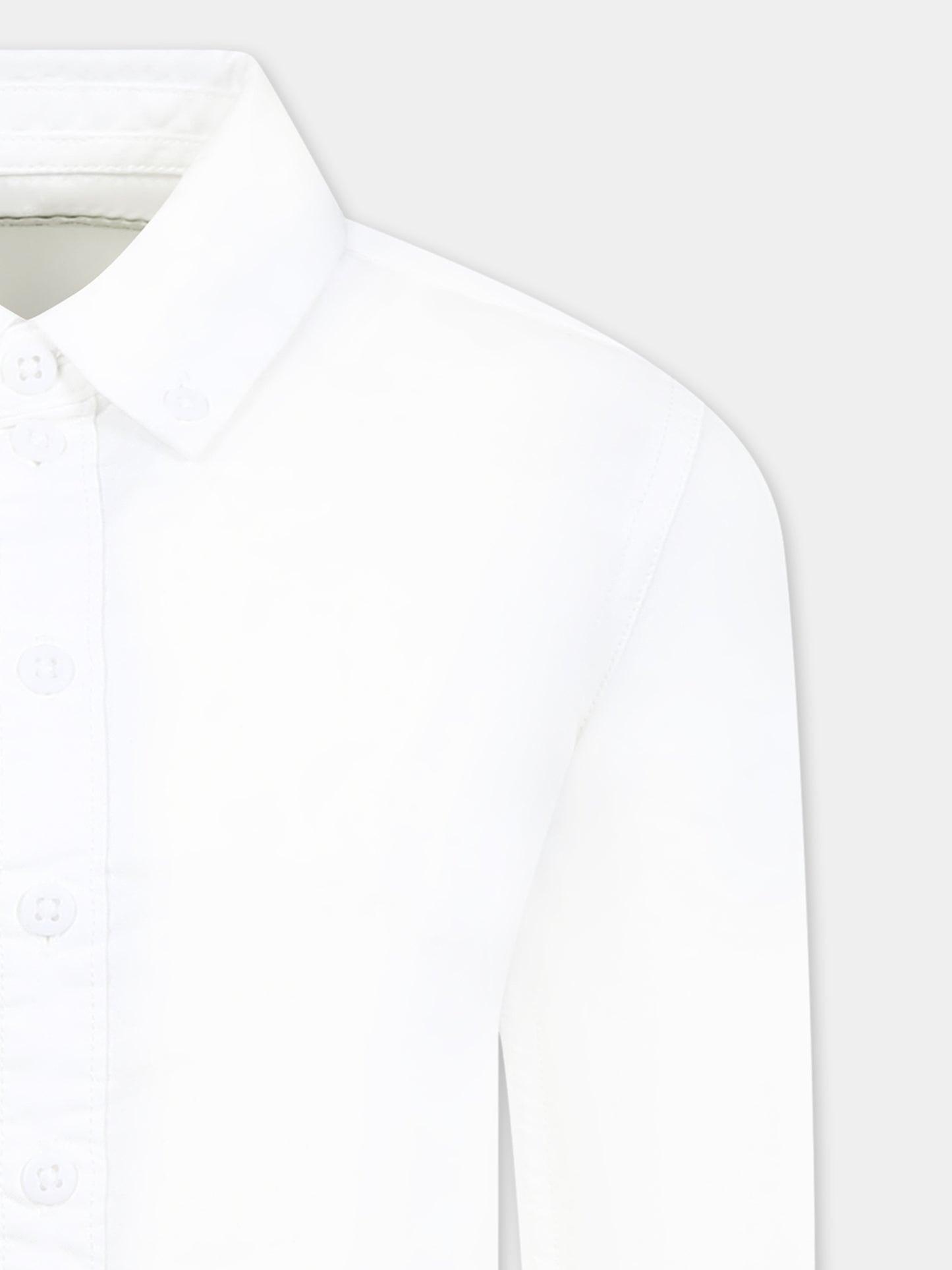 Camicia bianca per bambino con logo,Calvin Klein Kids,24F CKIB0IB02392J IB0IB02392 YAF