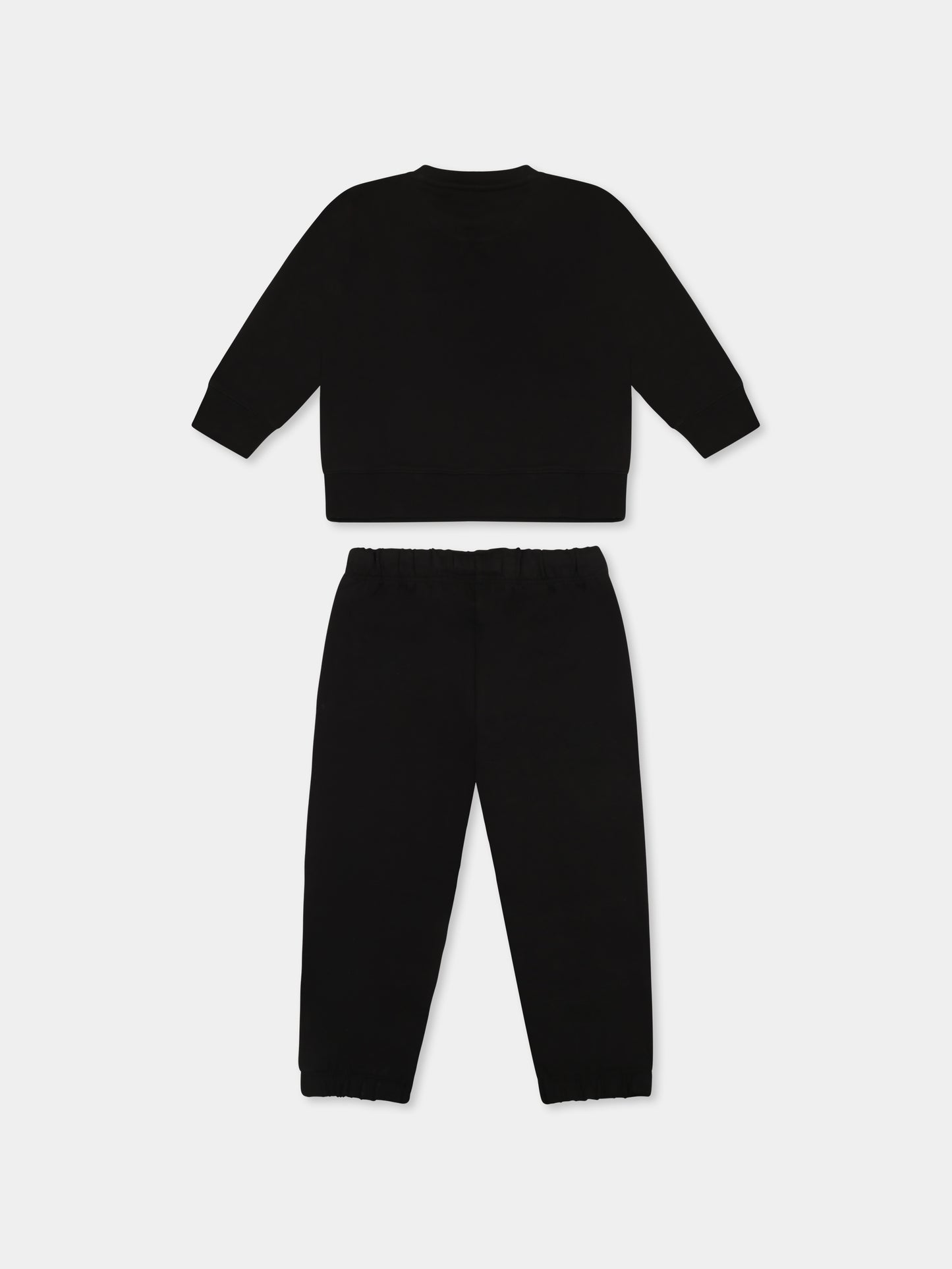 Completo nero per neonati con logo,Calvin Klein Kids,24F CKIN0IN00017J IN0IN00017 BEH