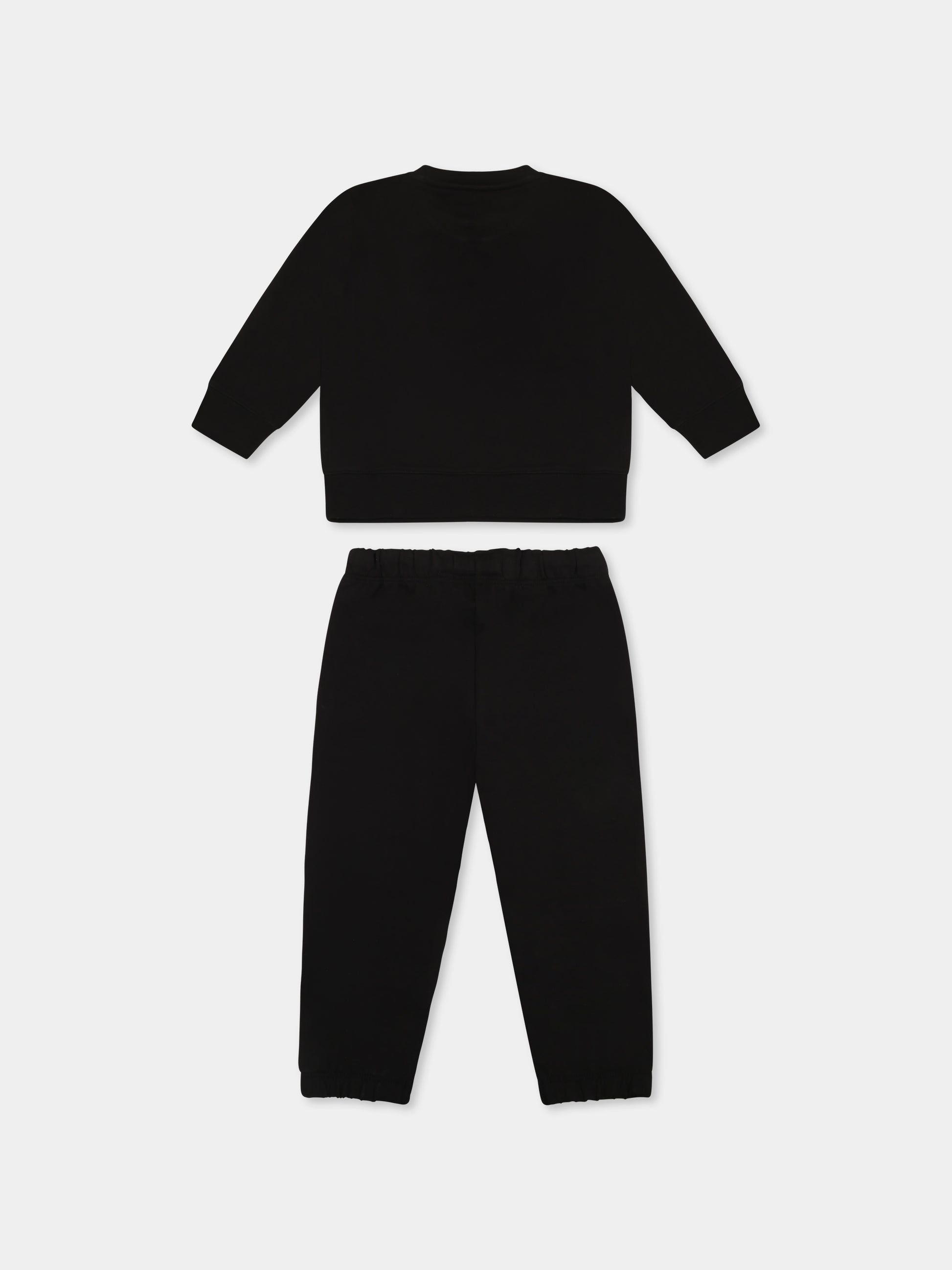 Completo nero per neonati con logo,Calvin Klein Kids,24F CKIN0IN00017J IN0IN00017 BEH