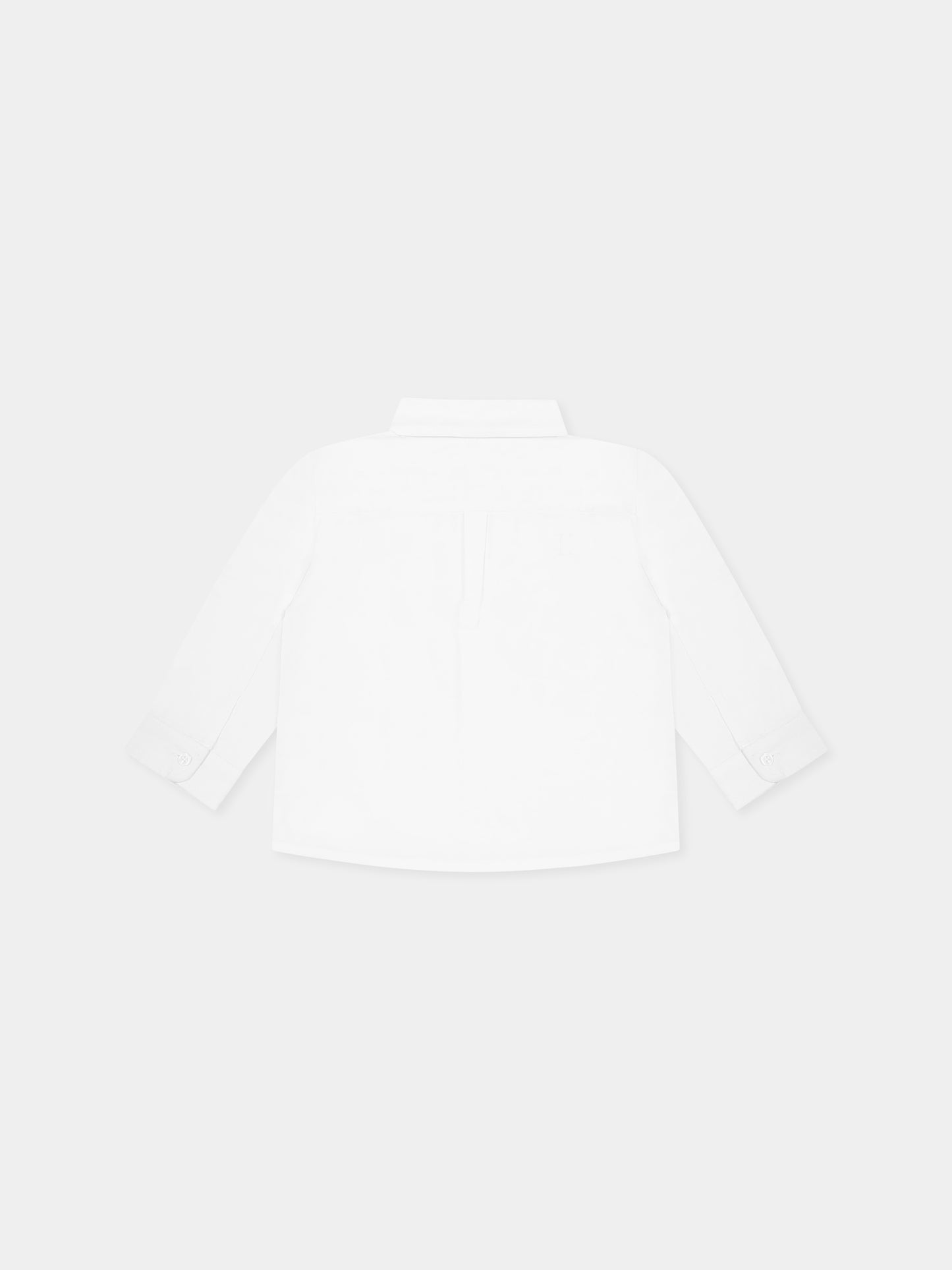Camicia bianca per neonato con logo,Calvin Klein Kids,24F CKIN0IN00289J IN0IN00289 YAF