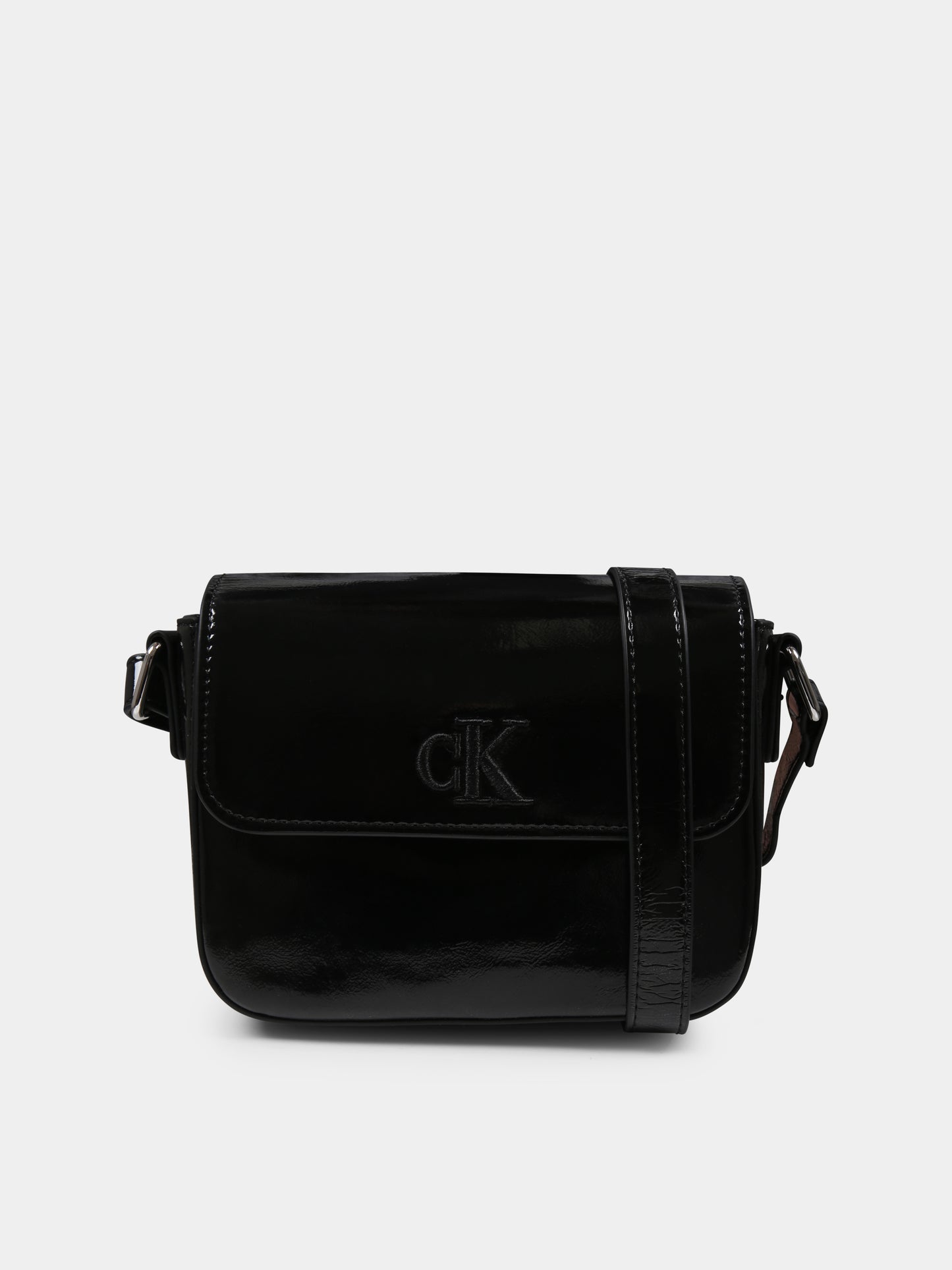 Borsa nera per bambina con logo,Calvin Klein Kids,24F CKIU0IU00688 IU0IU00688 BEH