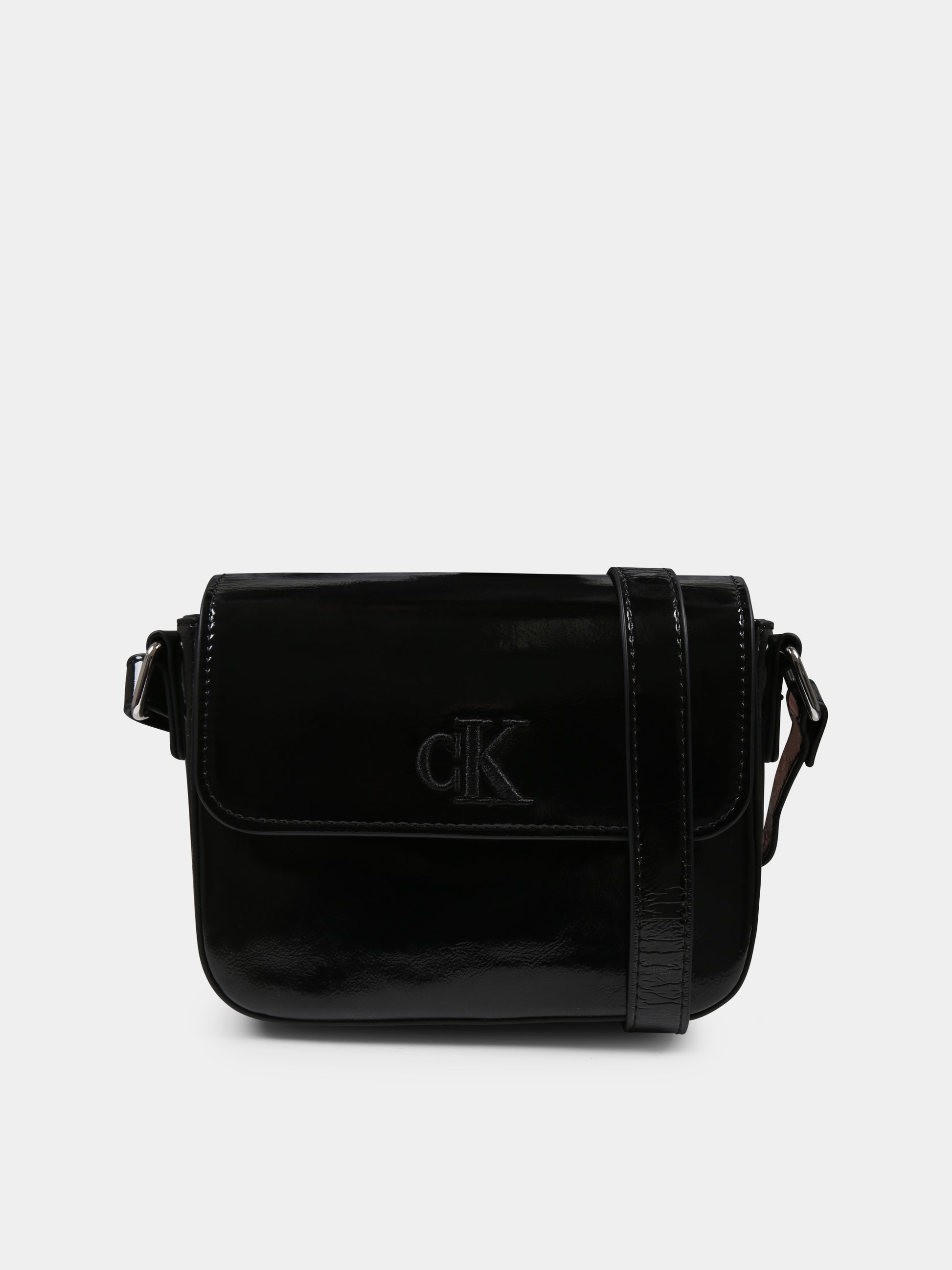Borsa nera per bambina con logo,Calvin Klein Kids,24F CKIU0IU00688 IU0IU00688 BEH