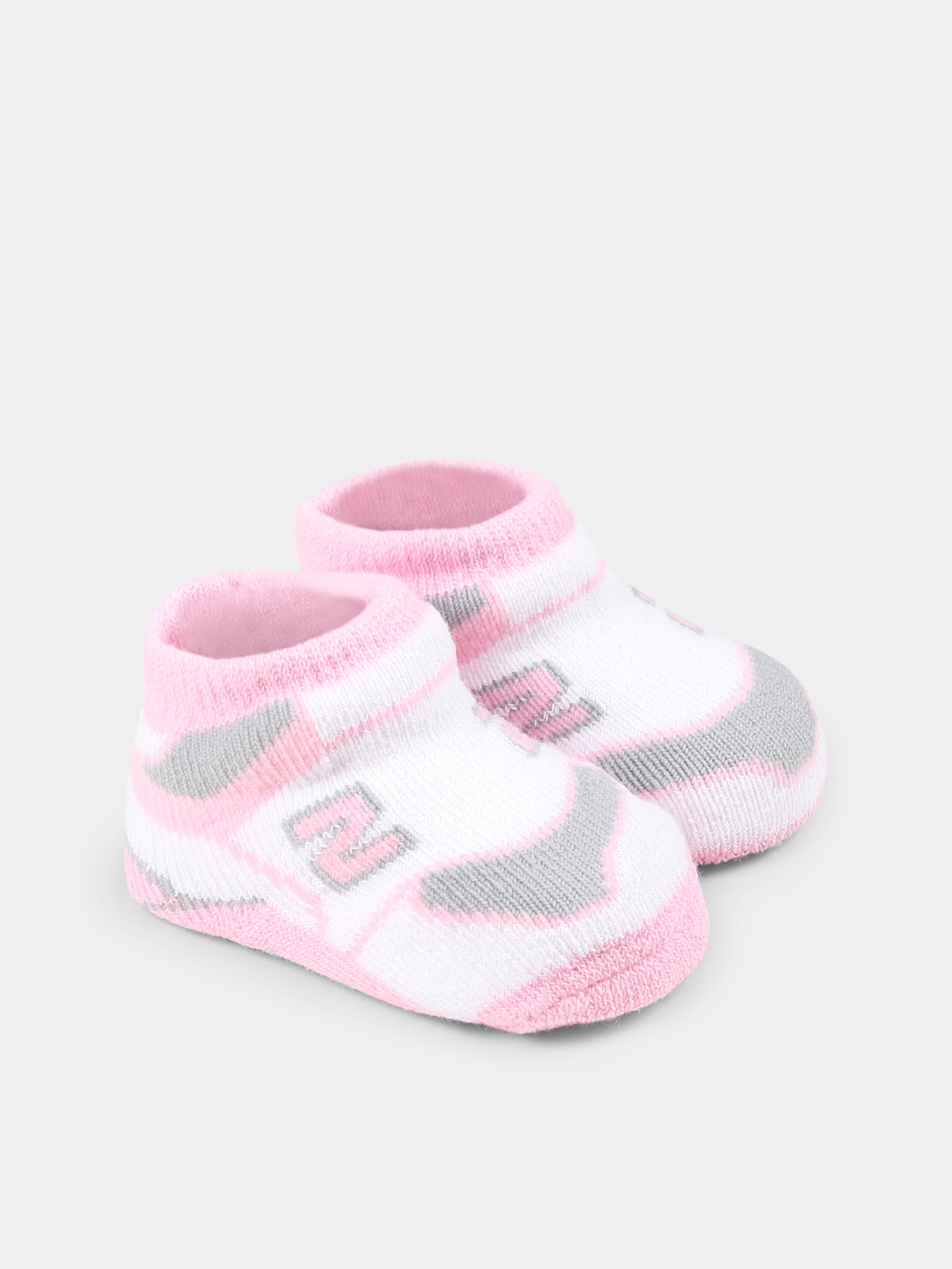 Set calzini rosa per neonata con logo,New Balance,25S NBLAKB0104 LAKB0104 LLS