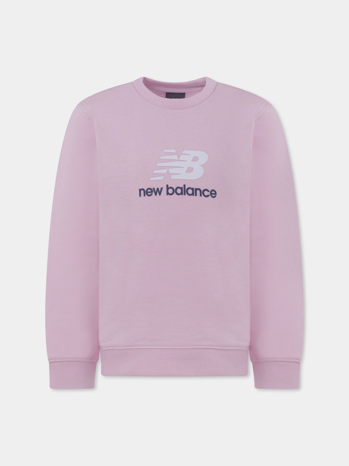 Felpa rosa per bambina con logo,New Balance,25S NBLAKG0157 LAKG0157 LIR