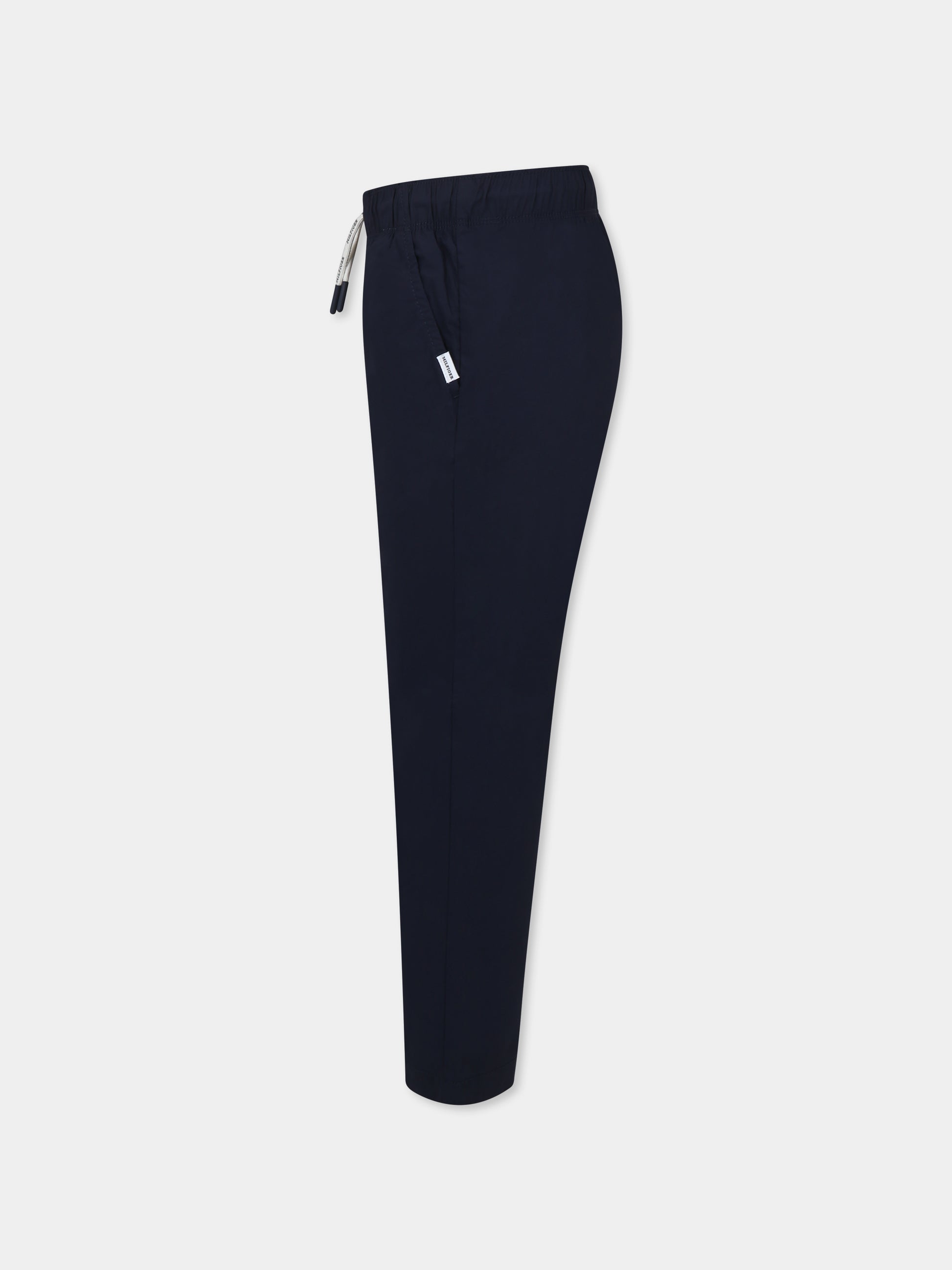 Pantaloni blu per bambino con bandierina,Tommy Hilfiger Junior,24F THKB0KB09306J KB0KB09306 C1G