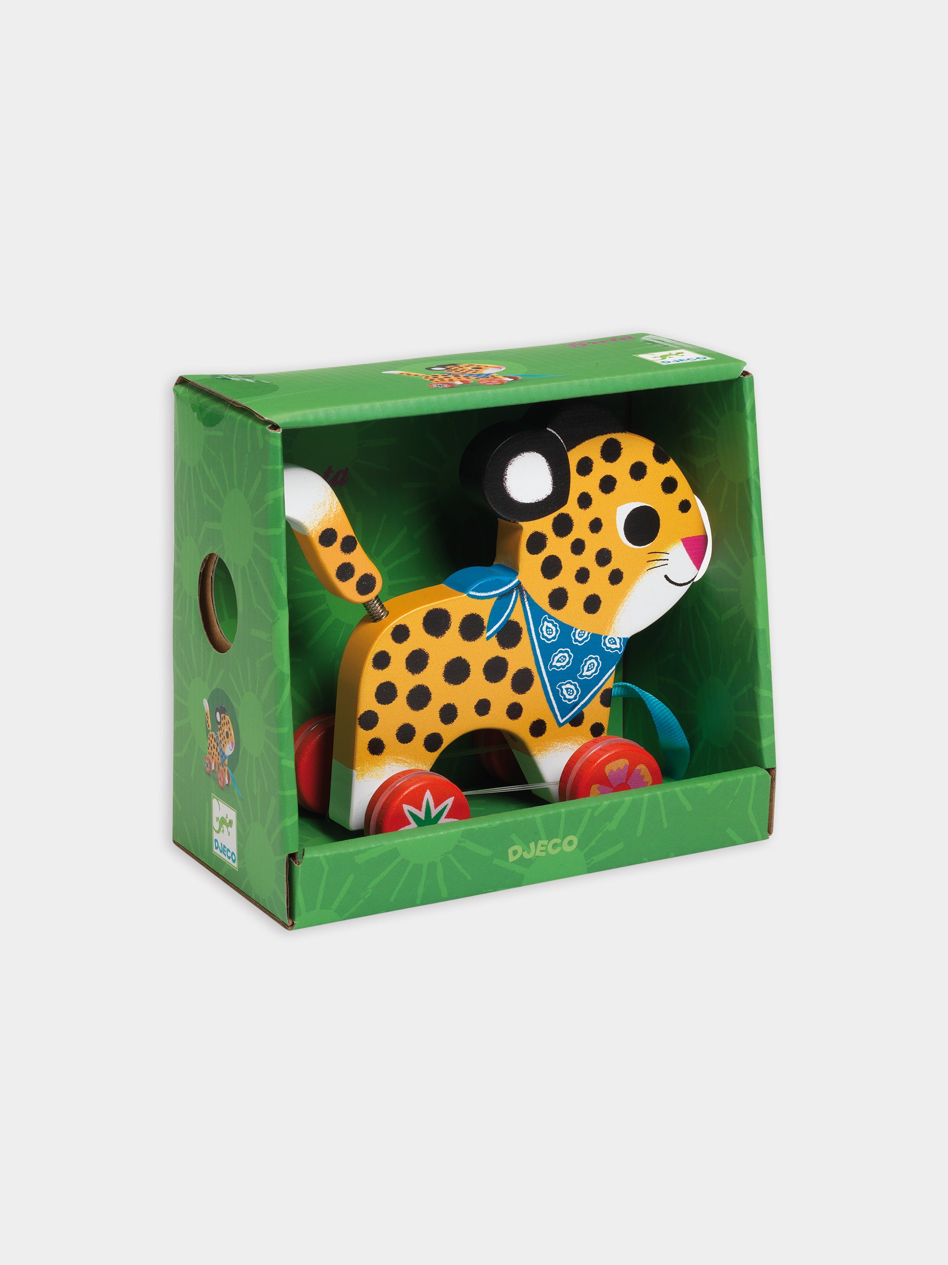 Leopardo trainaibile multicolor per bambini,Djeco,DJ06220