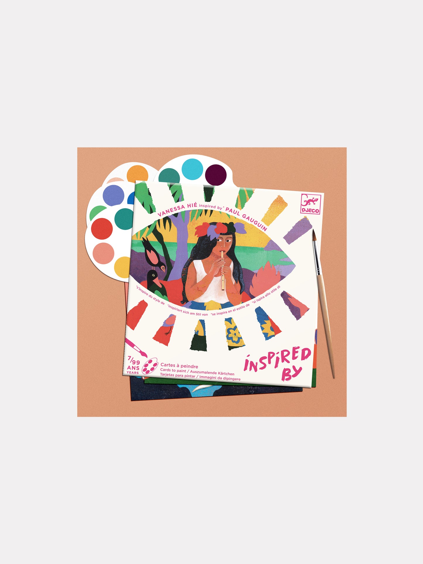 Set creativo per bambini con acquerelli,Djeco,DJ09372