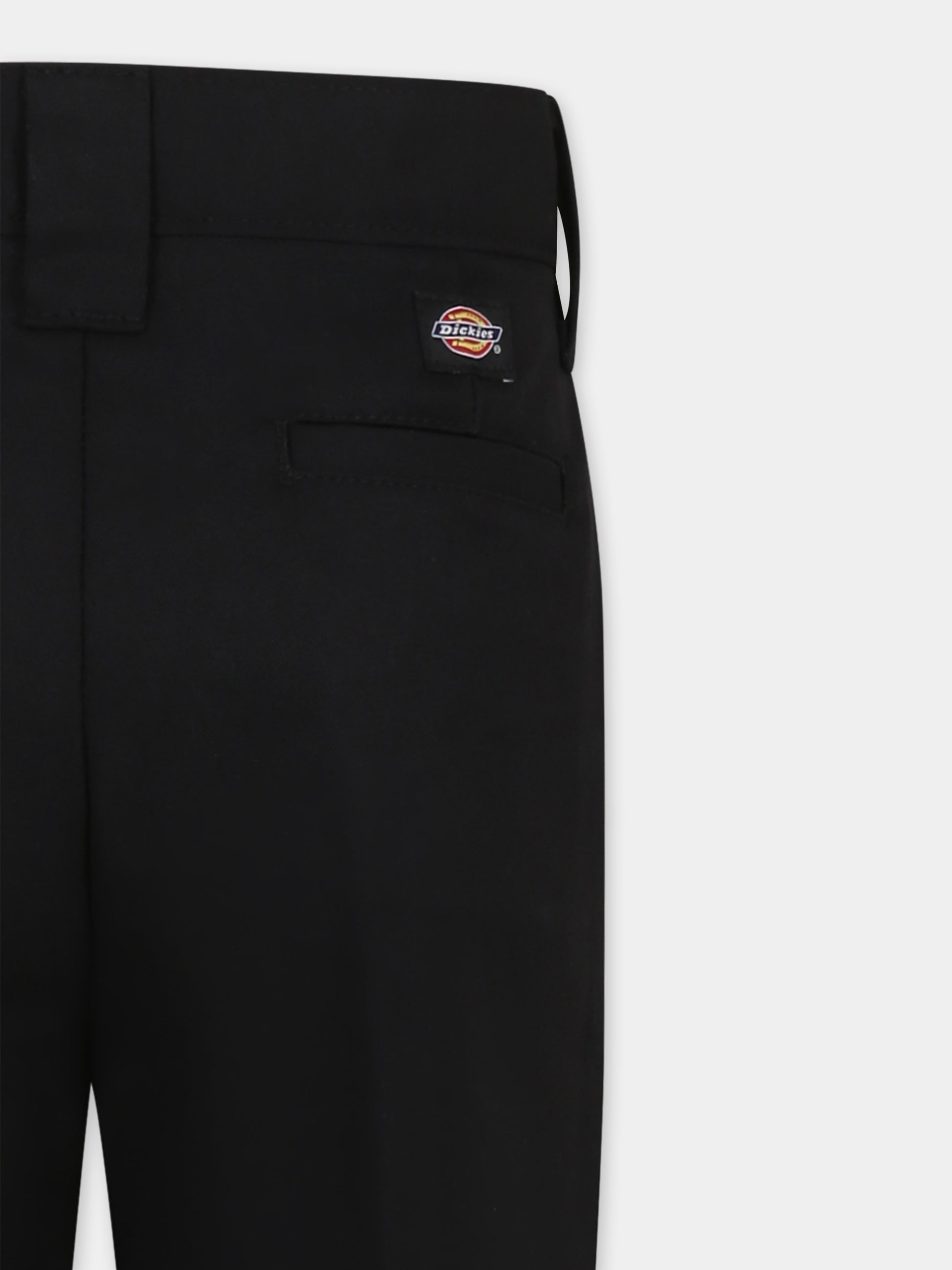 Pantaloni neri per bambino con logo,Dickies,DKDQP874BLK1