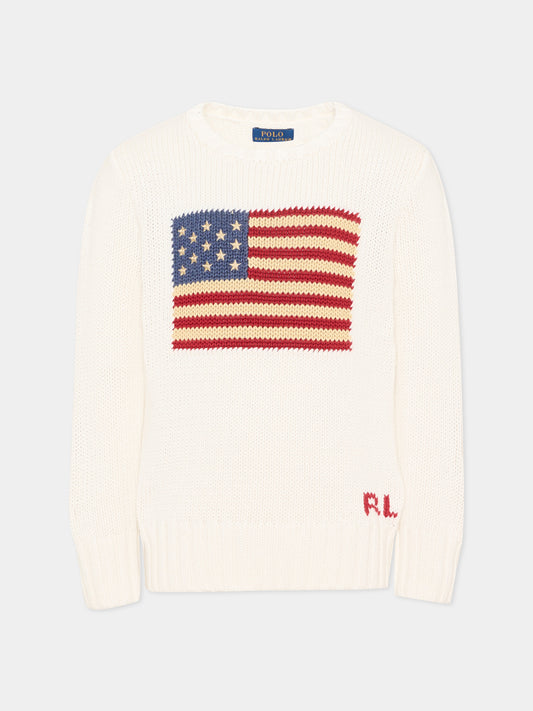 Ivory sweater for boy