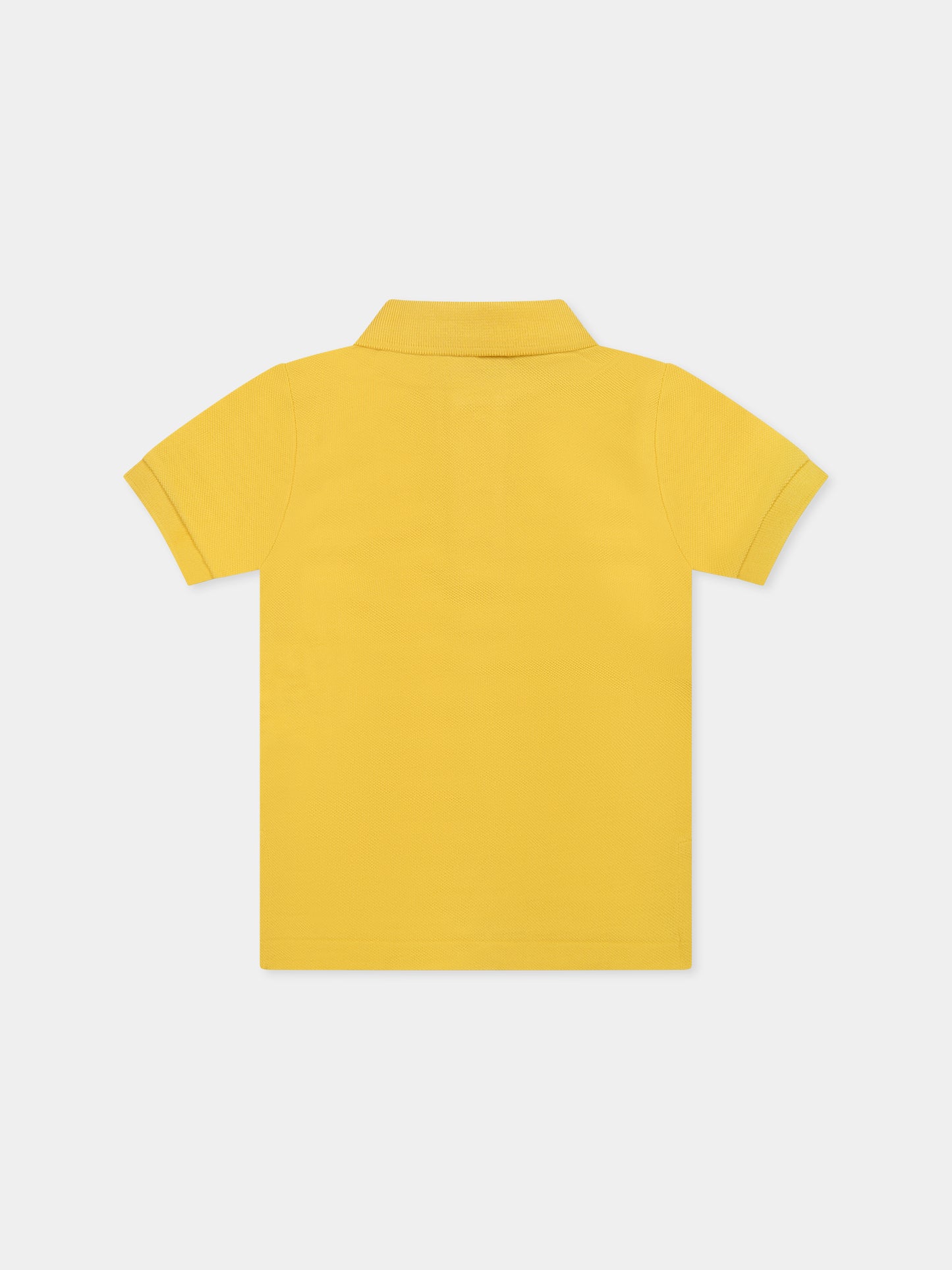 Polo gialla per neonato con cavallino,Ralph Lauren Kids,703632145 CANARY YELLOW