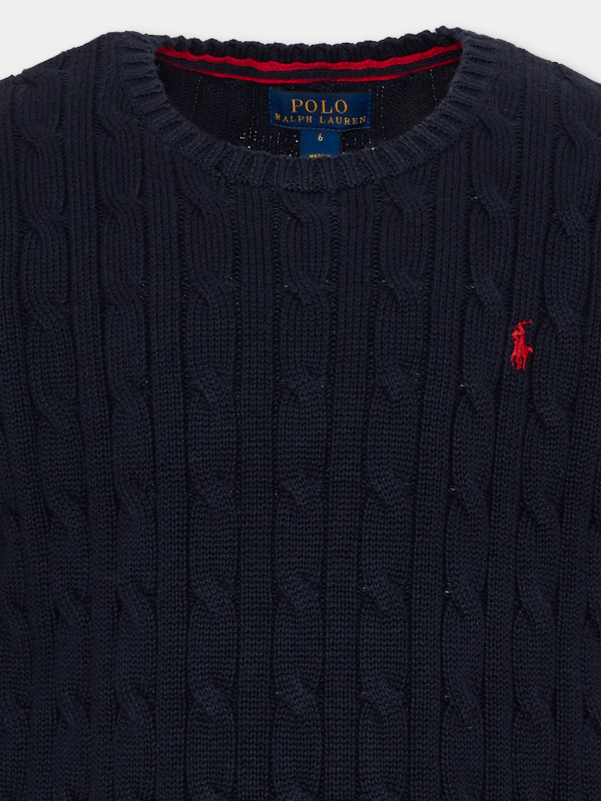 Blue sweater for boy with horse