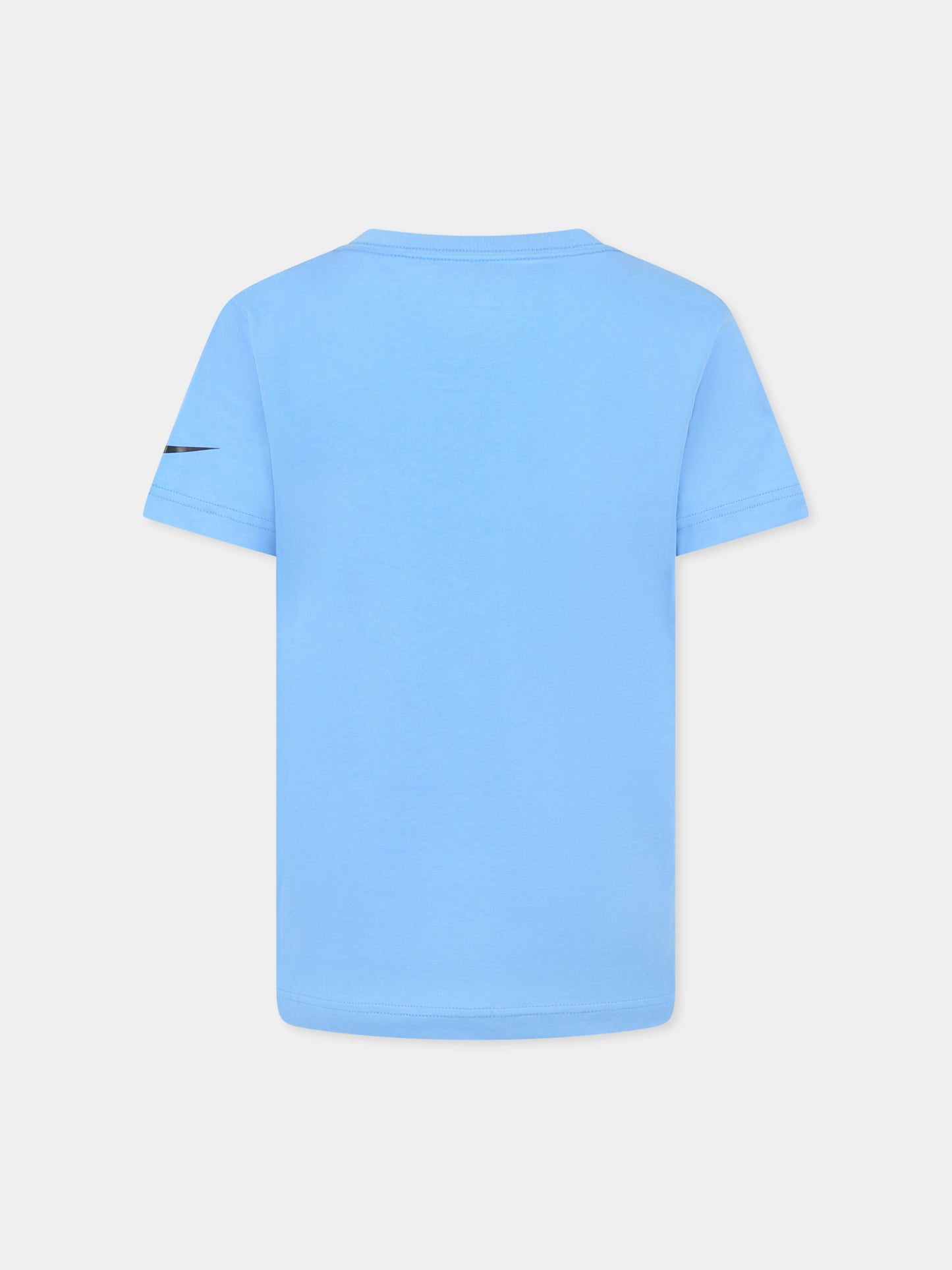 Light blue t-shirt for boy with writing