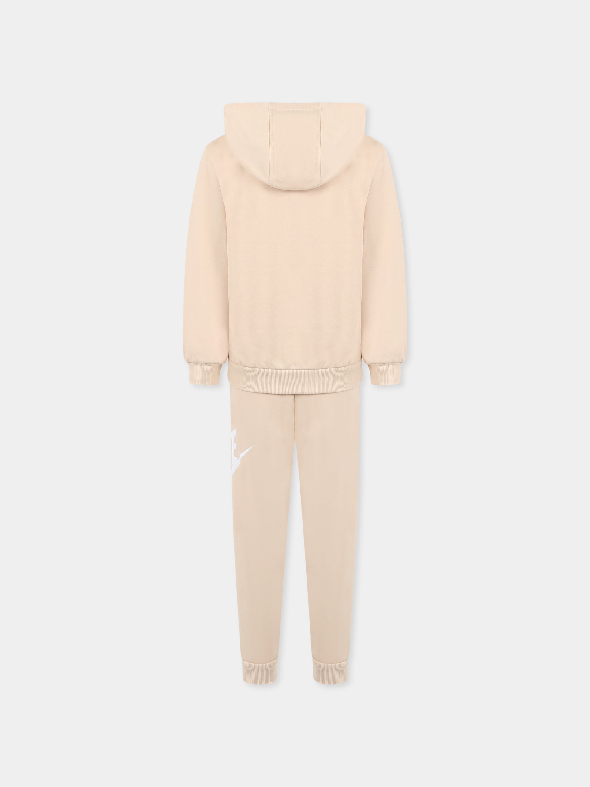 Completo beige per bambini con logo,Nike,86L595 X5C