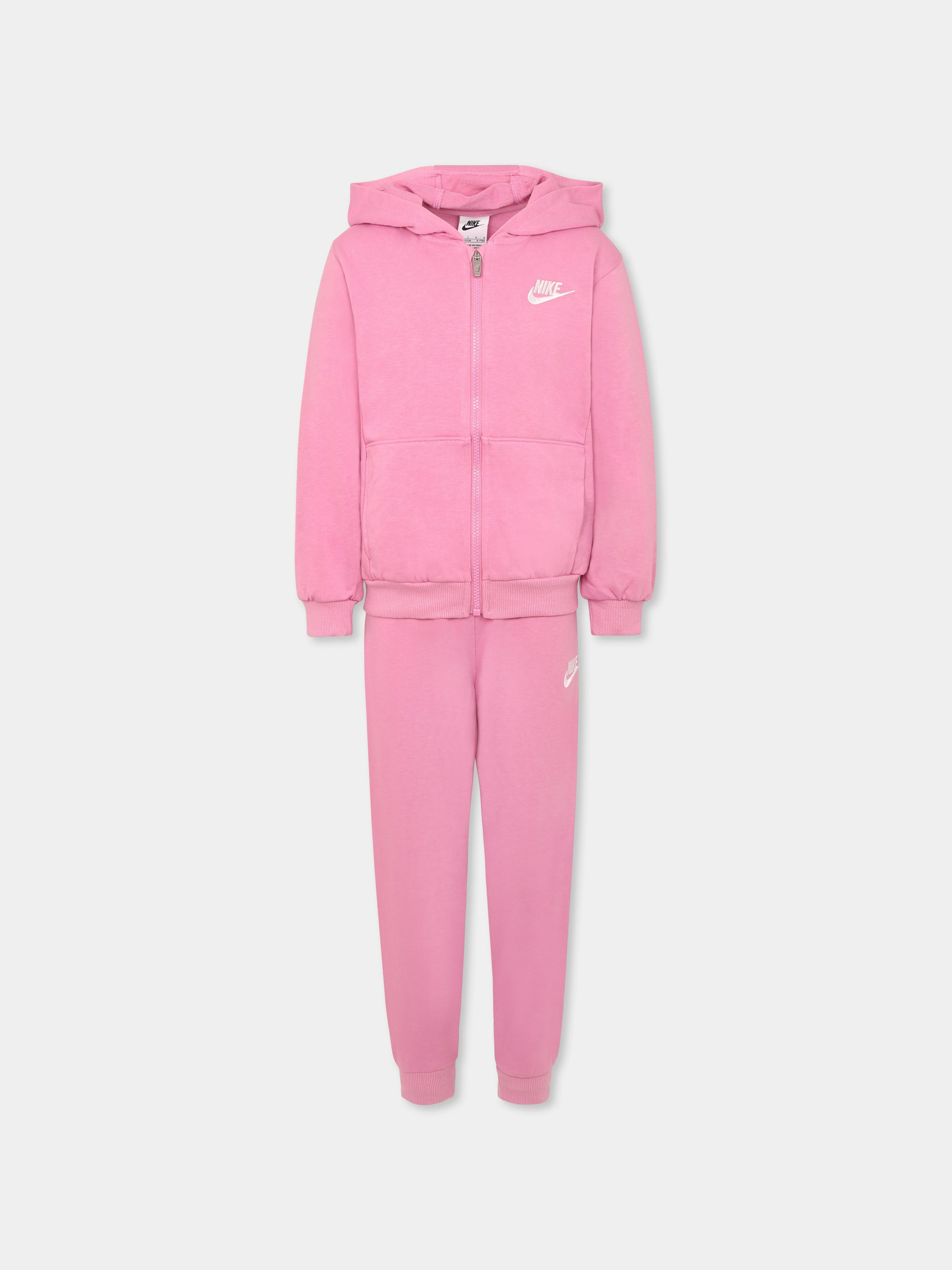Completo rosa per bambina neonata con logo,Nike,36M485 ACG