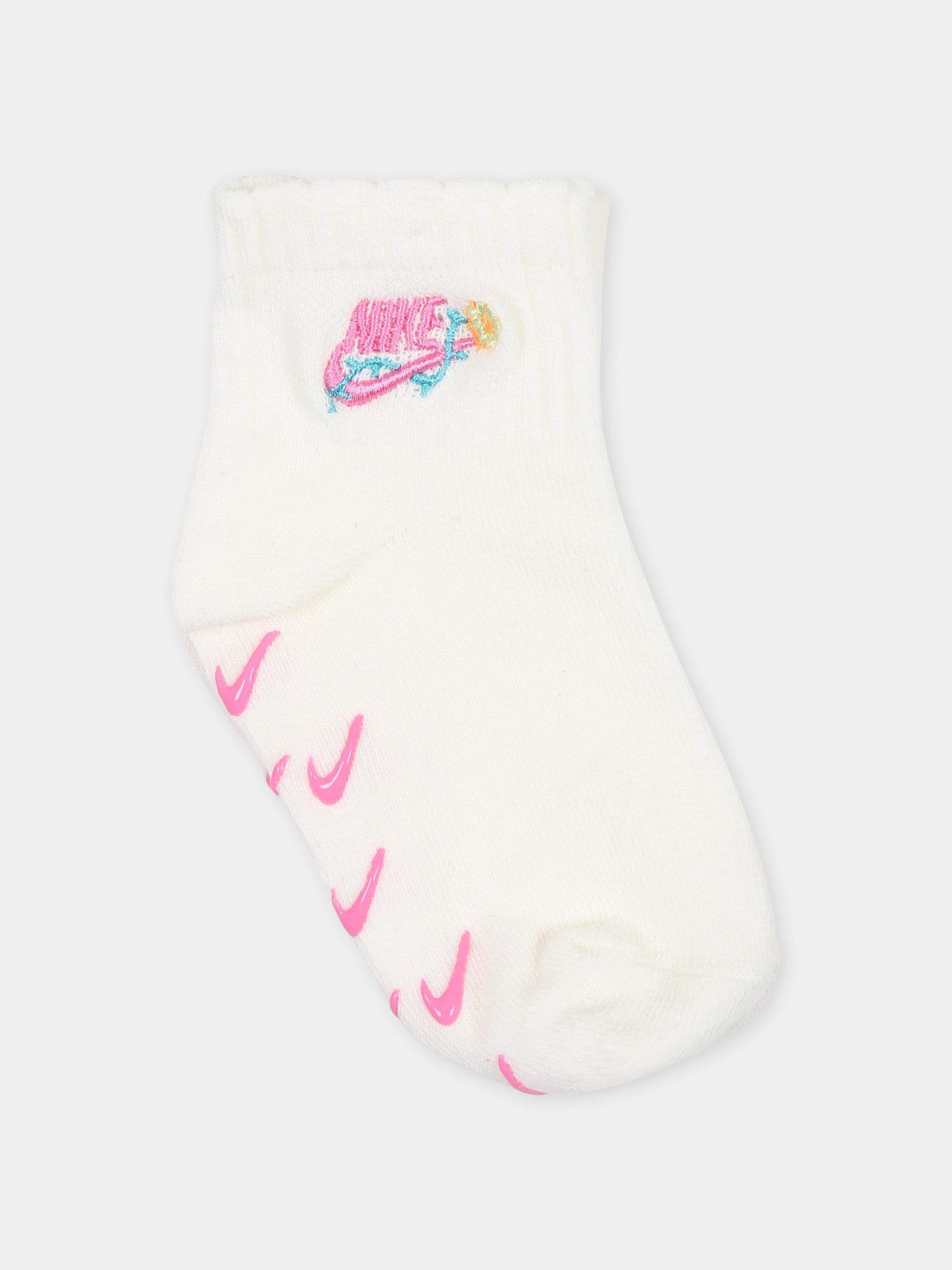 Set calze multicolor per bambina con logo,Nike,NN1175 782 J