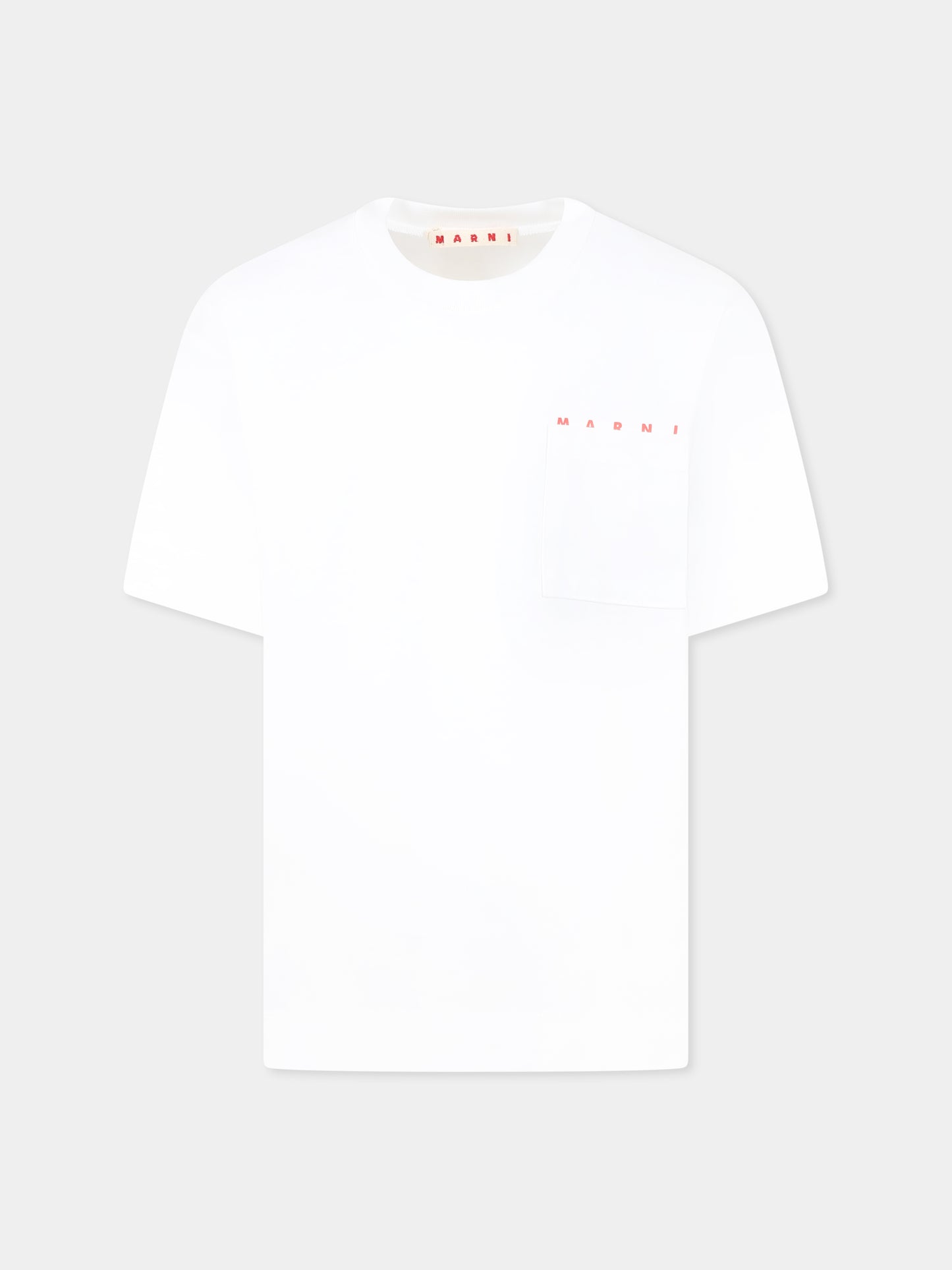 White t-shirt for kids with logo