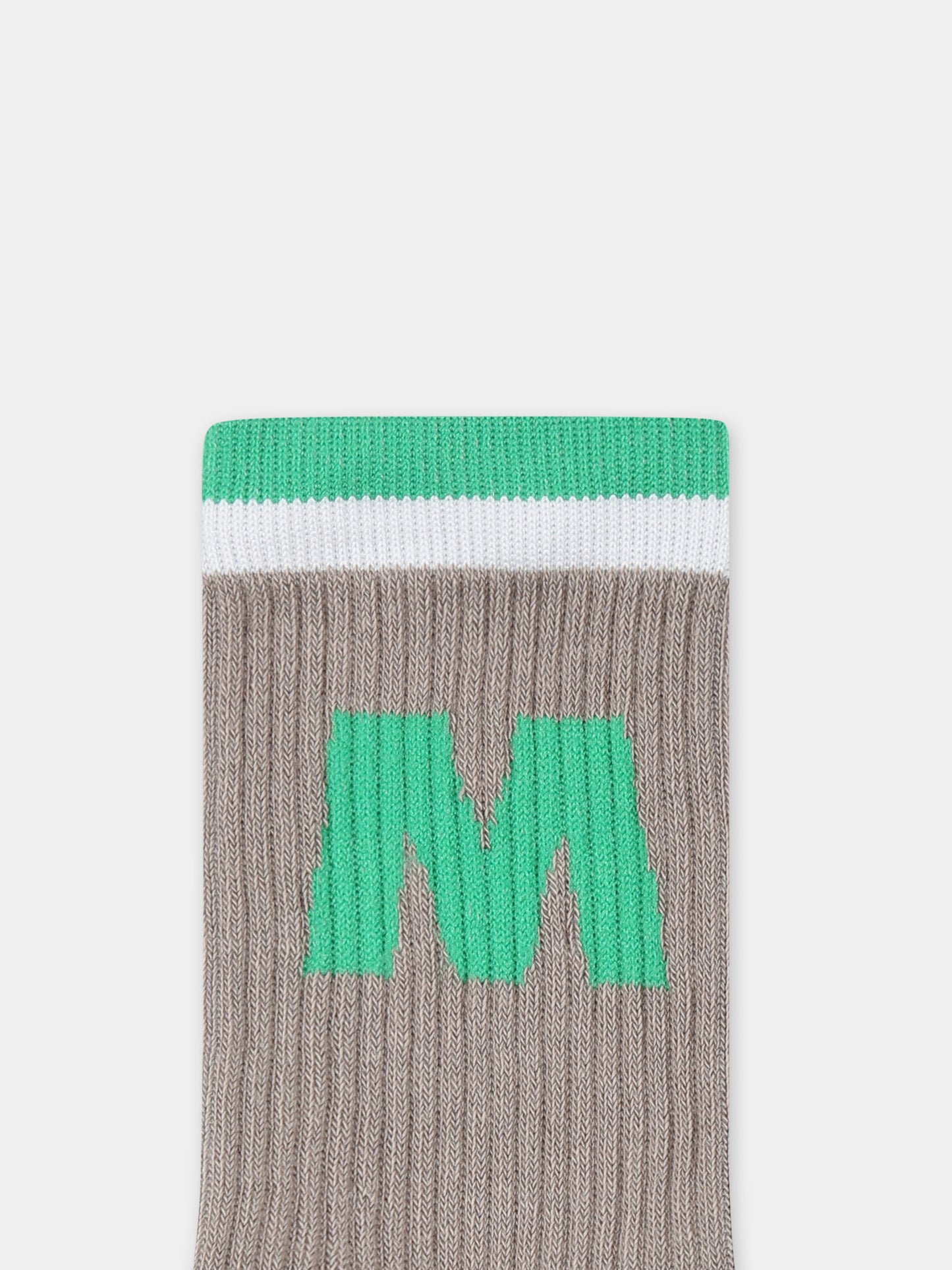 Calze grigie per bambini con logo,Marni Kids,M01472 M00U1 MZ33U 0M920