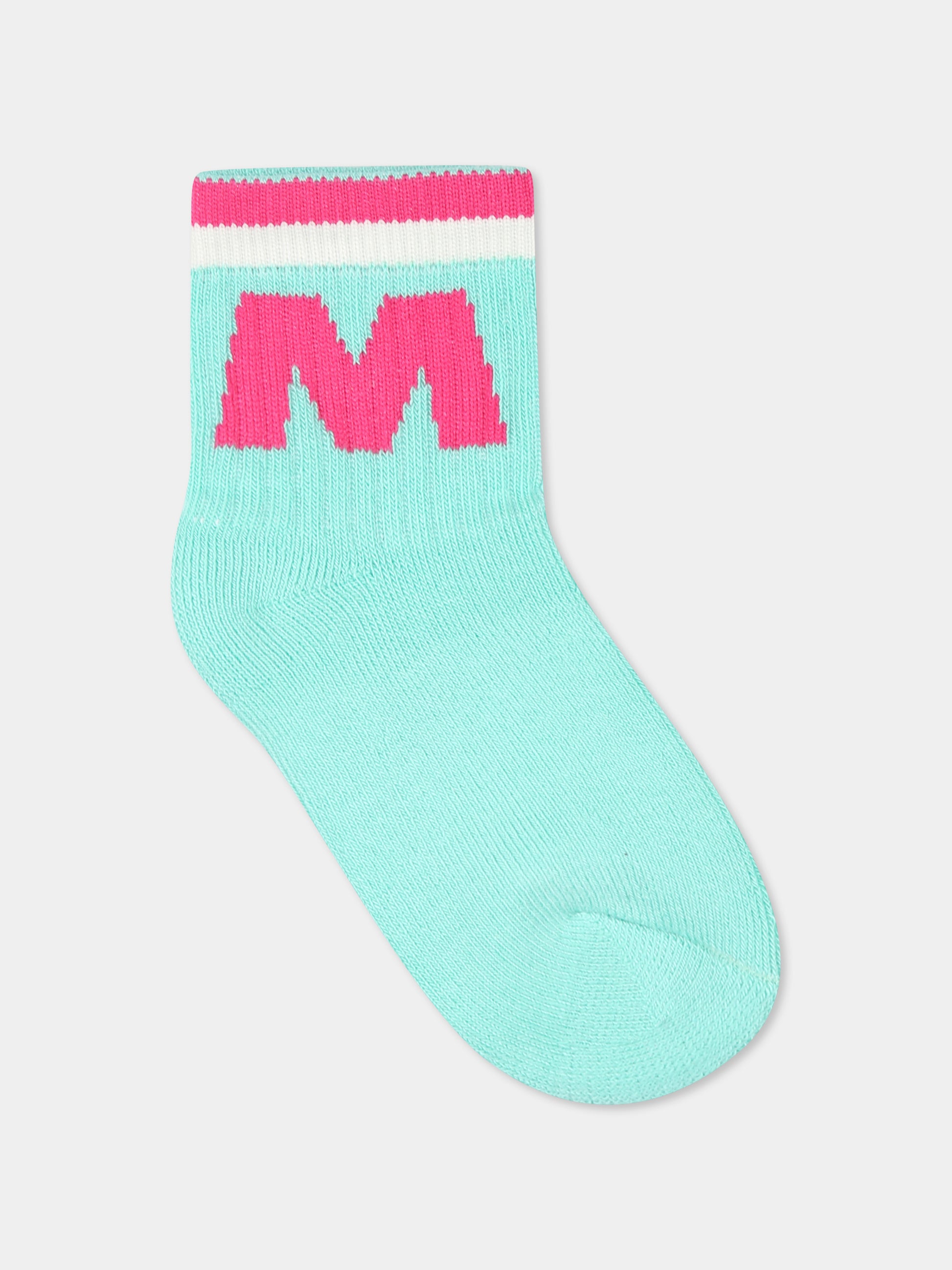 Calze verdi per neonati con logo,Marni Kids,M01468 M00U1 MZ35B 0M851