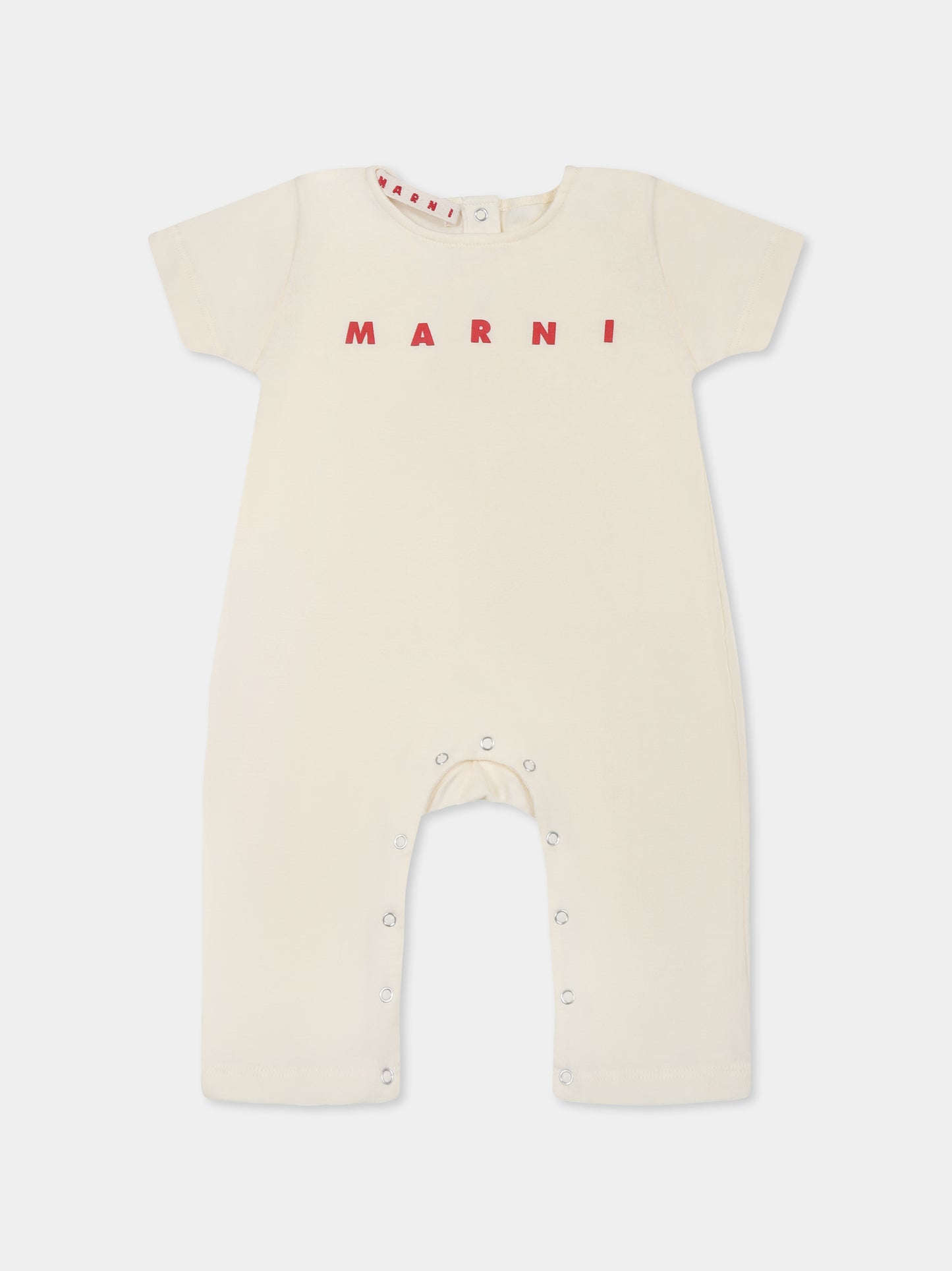 Set tutina avorio per neonati con logo,Marni Kids,M01441 M00UL MX038 0M221