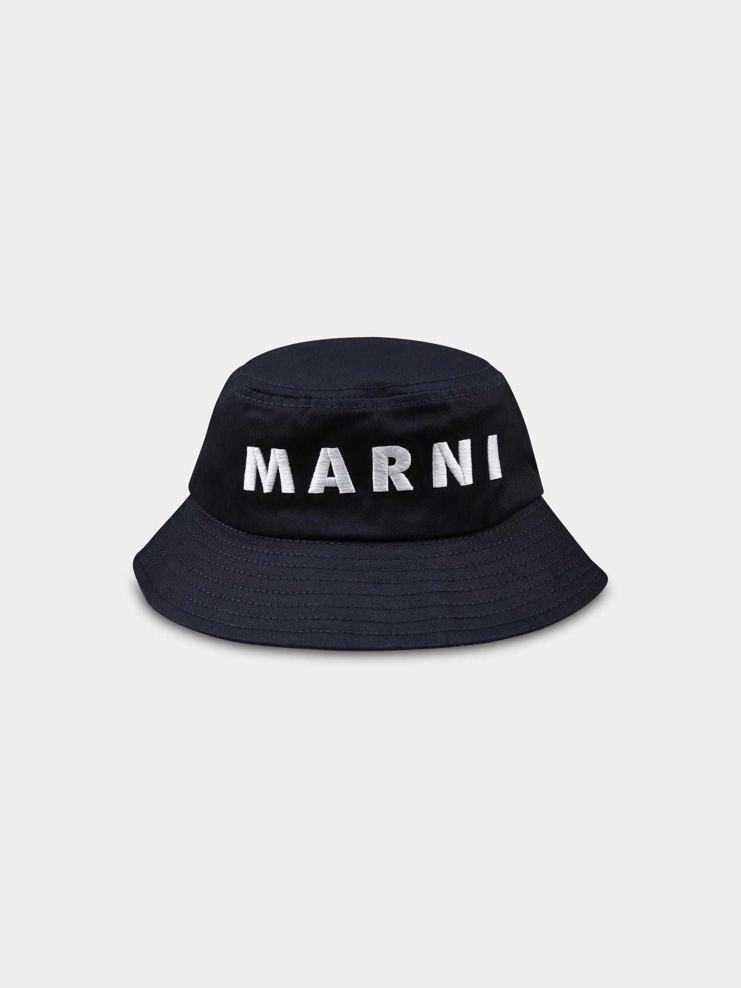 Blue cloche for kids with logo