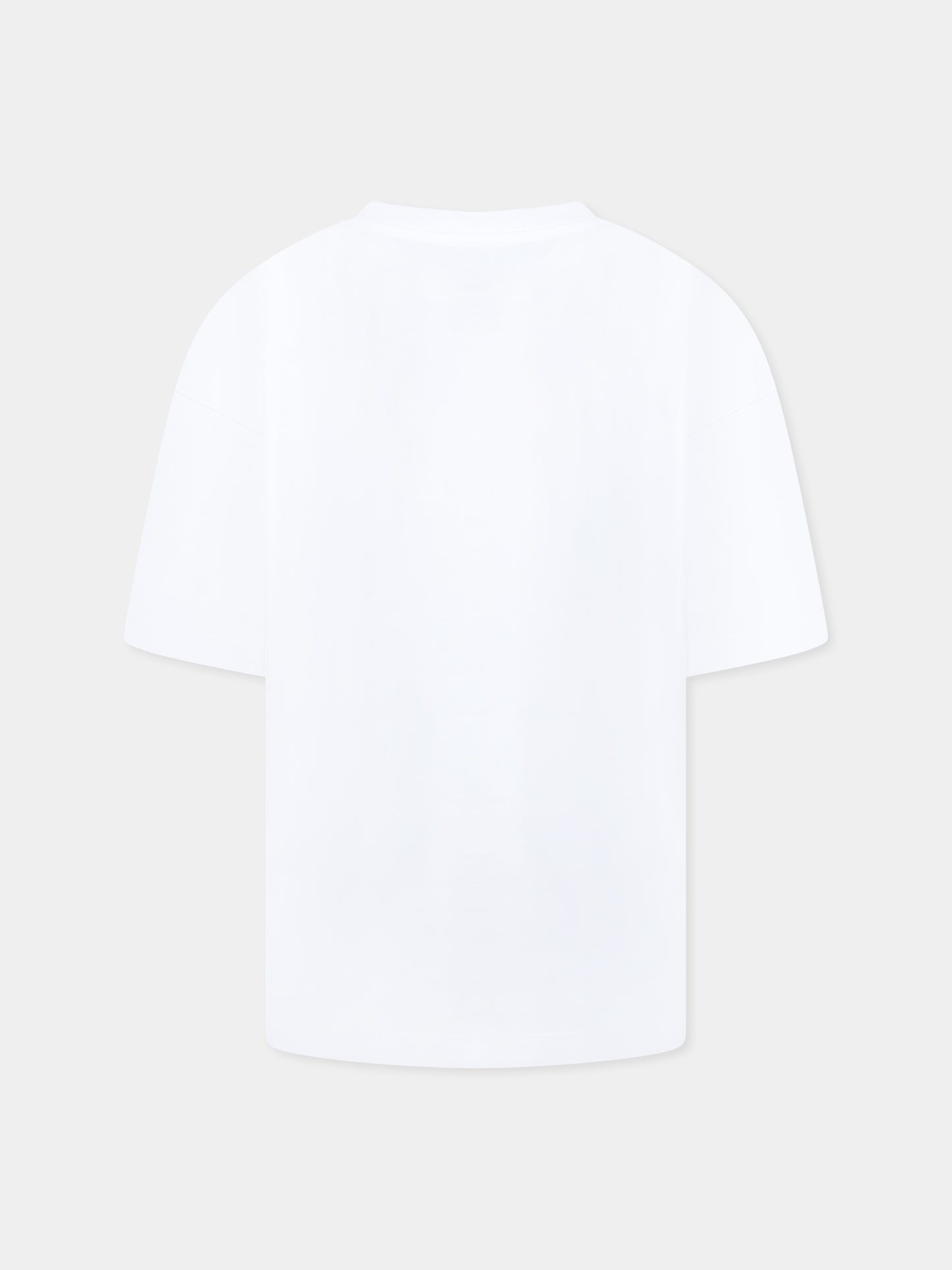 T-shirt bianca per bambini con logo,Mm6 Maison Margiela,M60804 MM02Y MM6T123U M6100