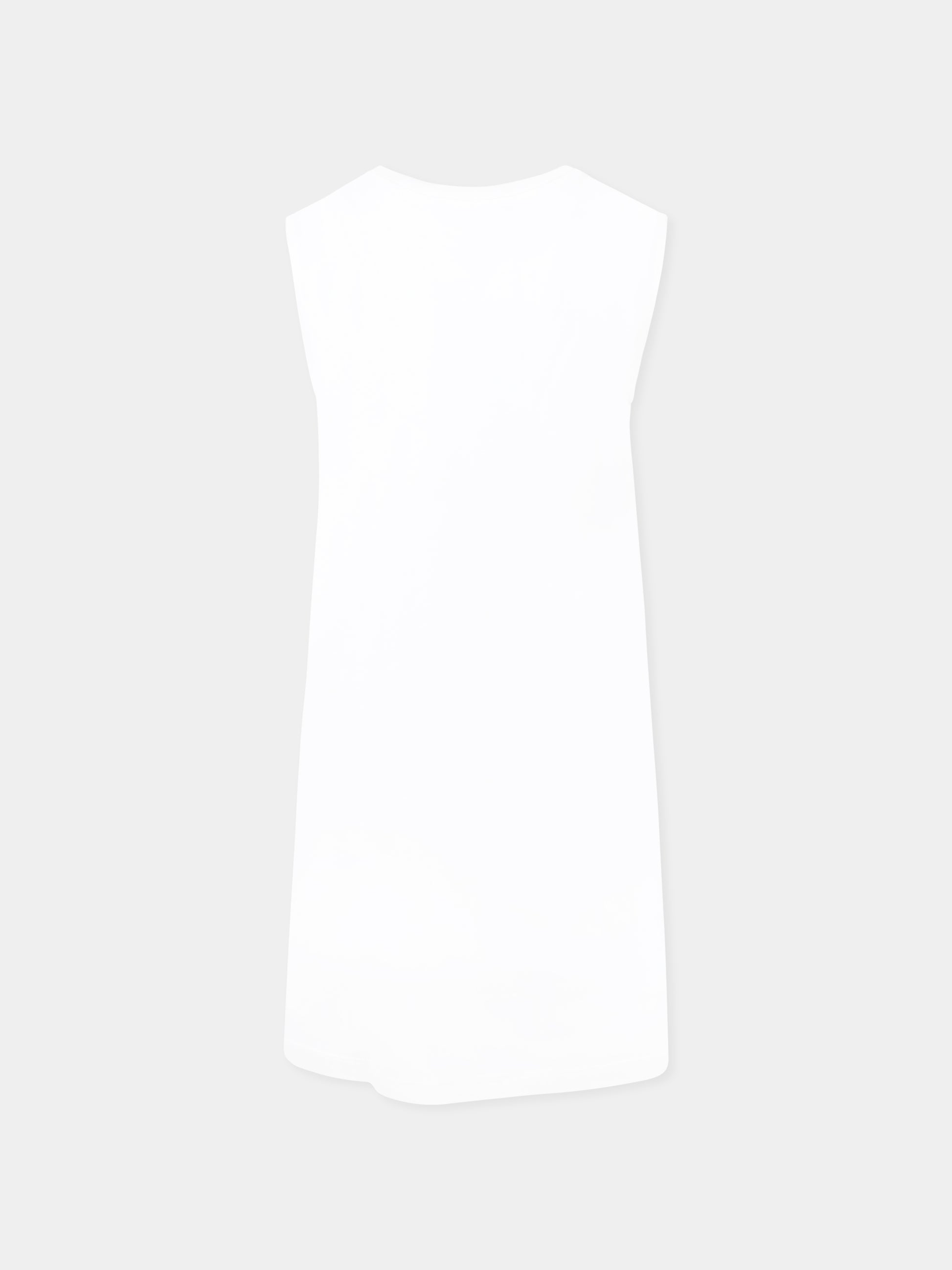 Copricostume bianco per bambina con stampa numeri,Mm6 Maison Margiela,M60780 MM04I MM6MCU6U M6100