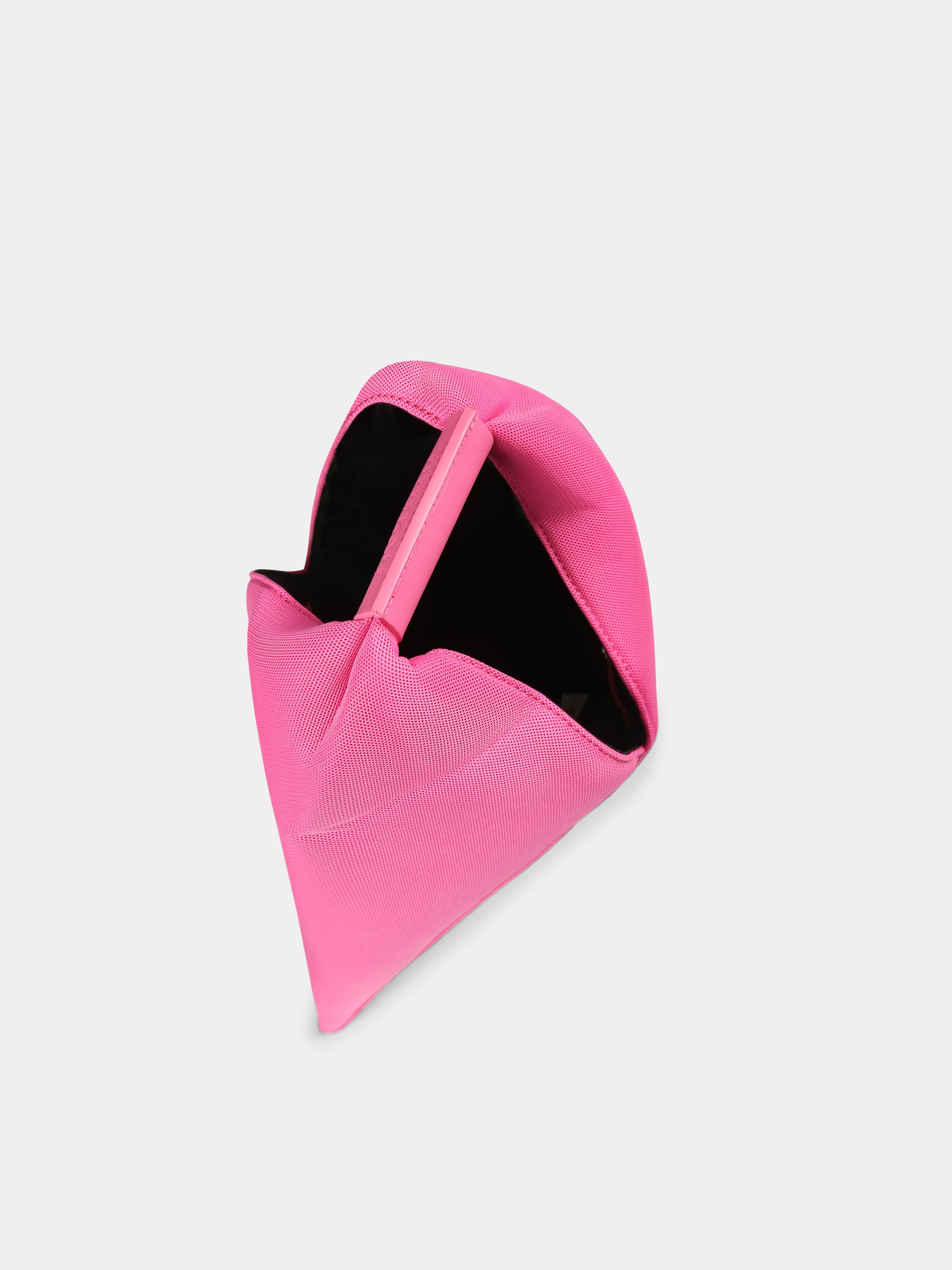 Borsa Japanese fucsia per bambina con logo,Mm6 Maison Margiela,M60606 P6414 JAPANESE MINI T4234