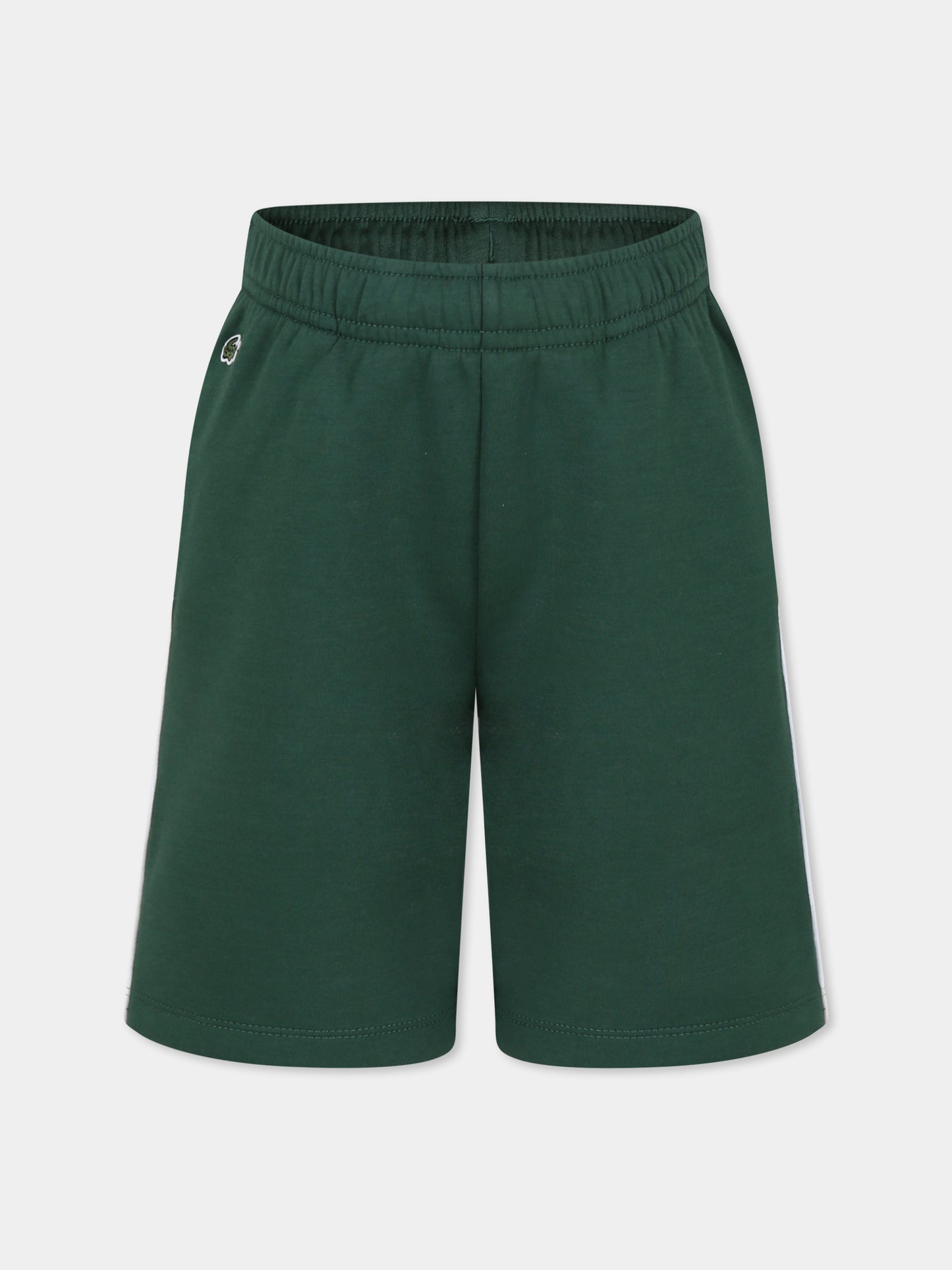 Shorts verdi per bambino con coccodrillo,Lacoste,GJ7340 132