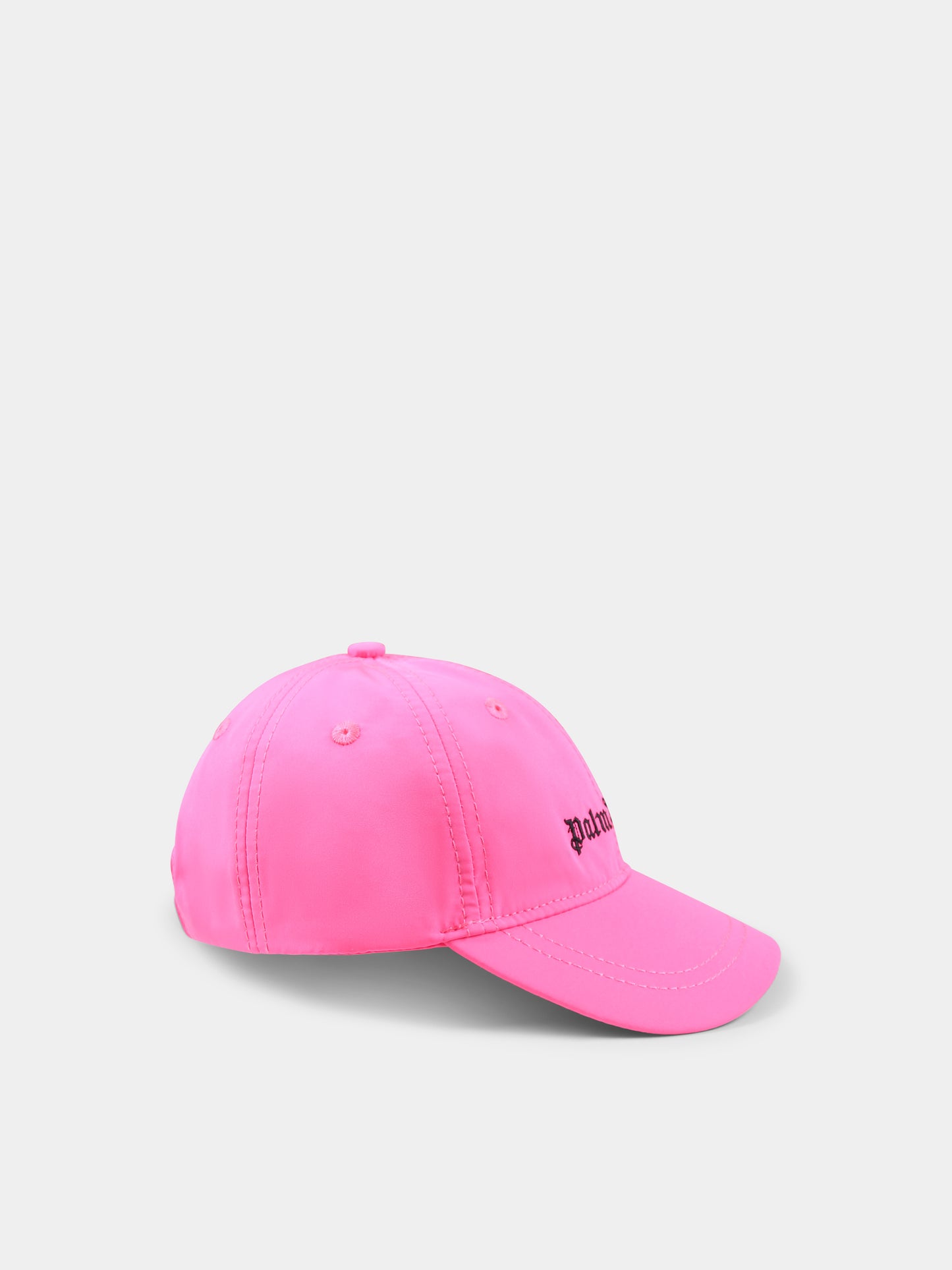 Fuchsia hat for girl with logo