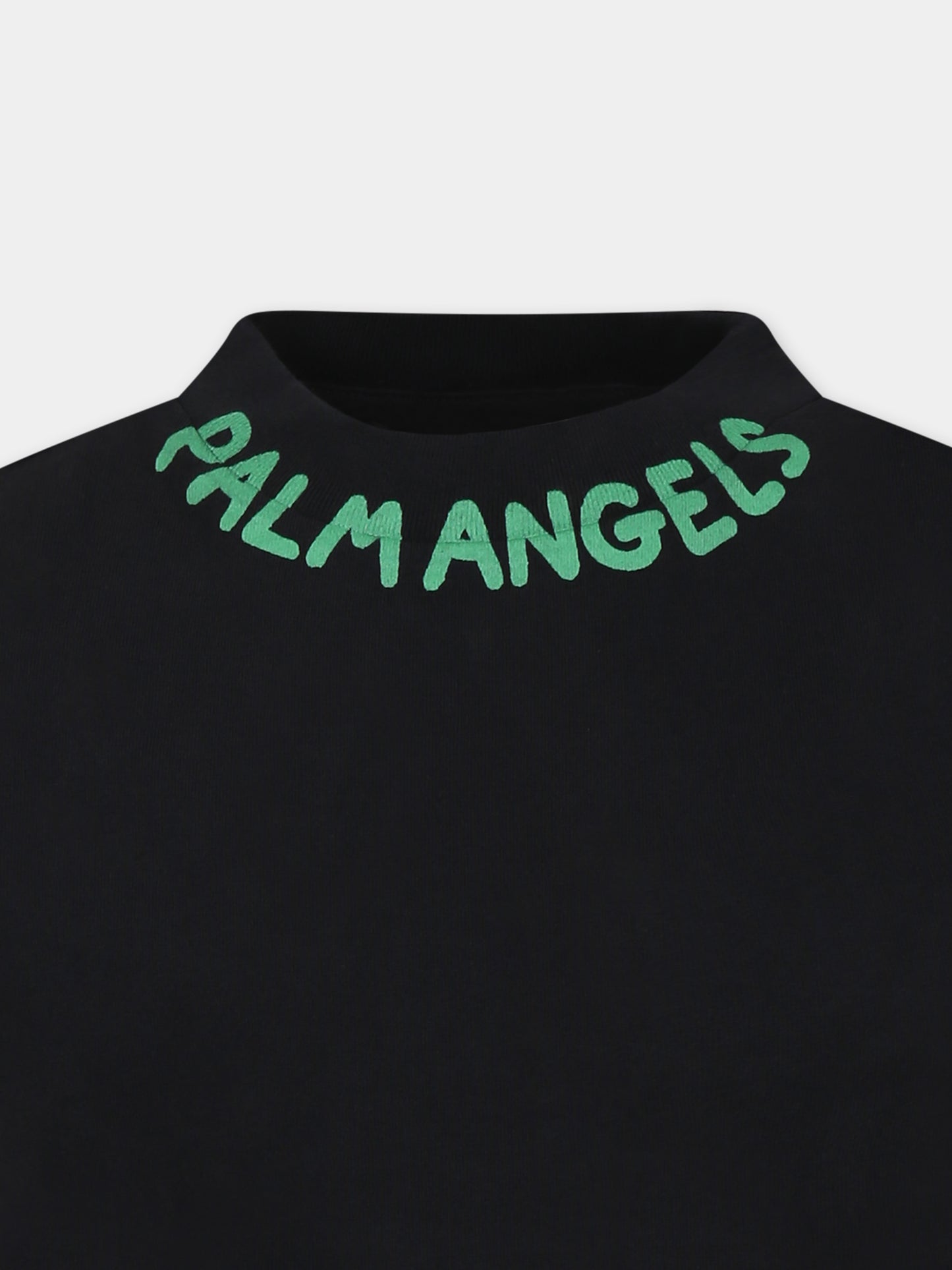 Black t-shirt for boy with logo
