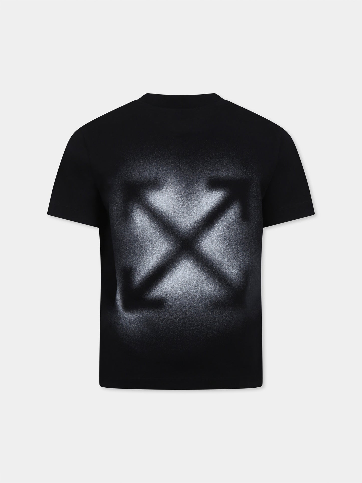 Black t-shirt for boy with logo