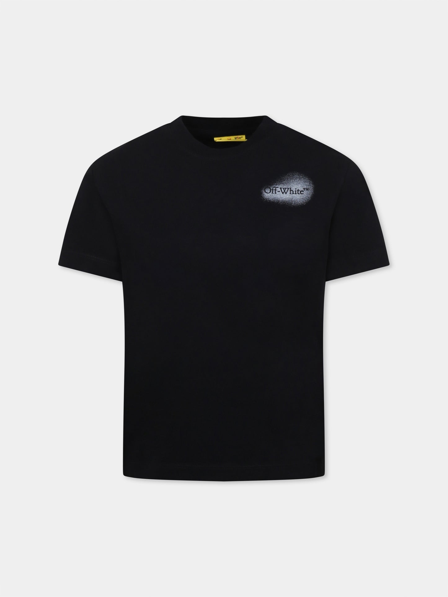 Black t-shirt for boy with logo