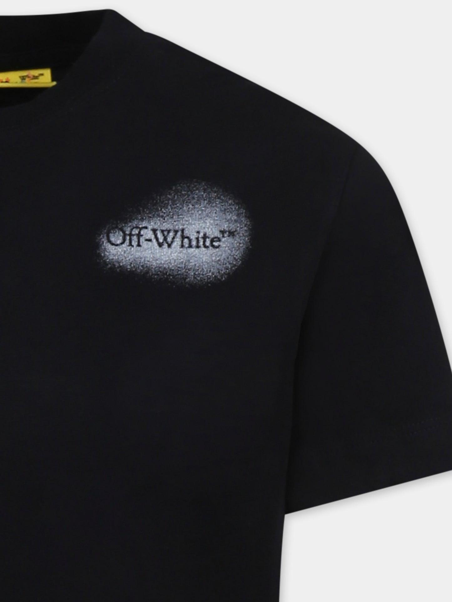 Black t-shirt for boy with logo