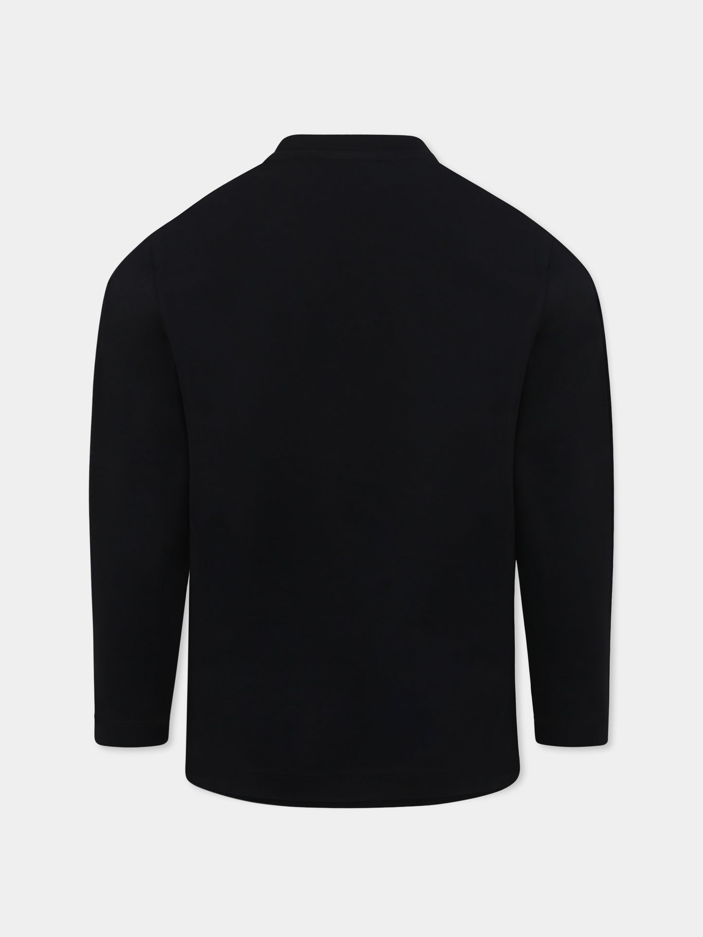 T-shirt nera per bambino con logo,Off White,OBAB001S25JER0011040