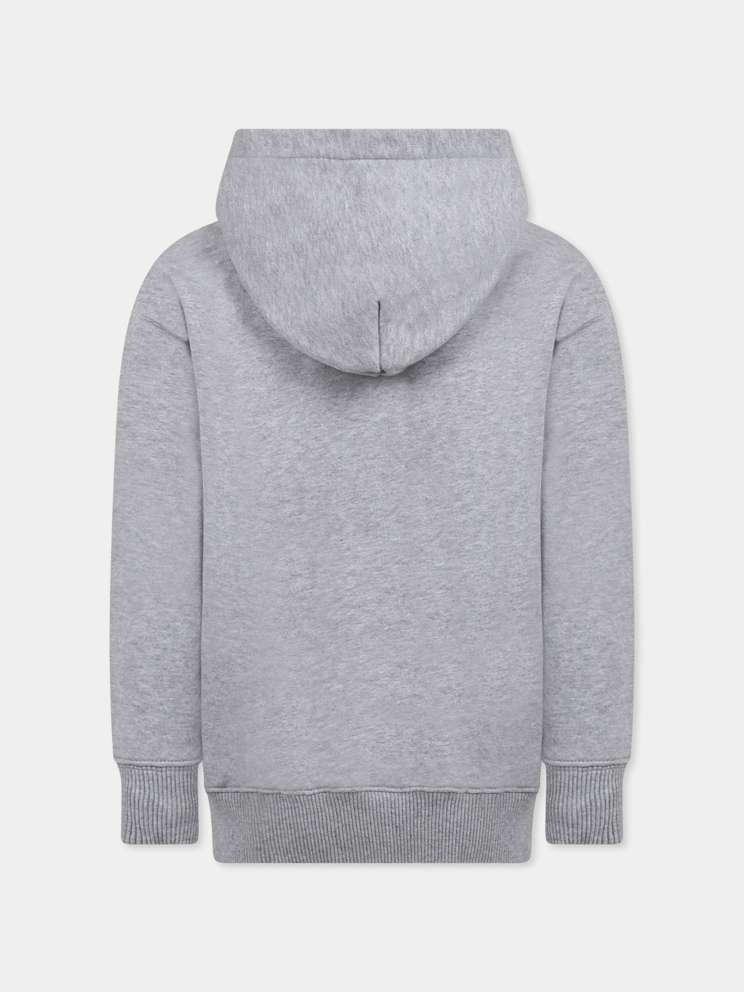 Felpa grigia per bambino con logo,Off White,OBBB001S25FLE0010826