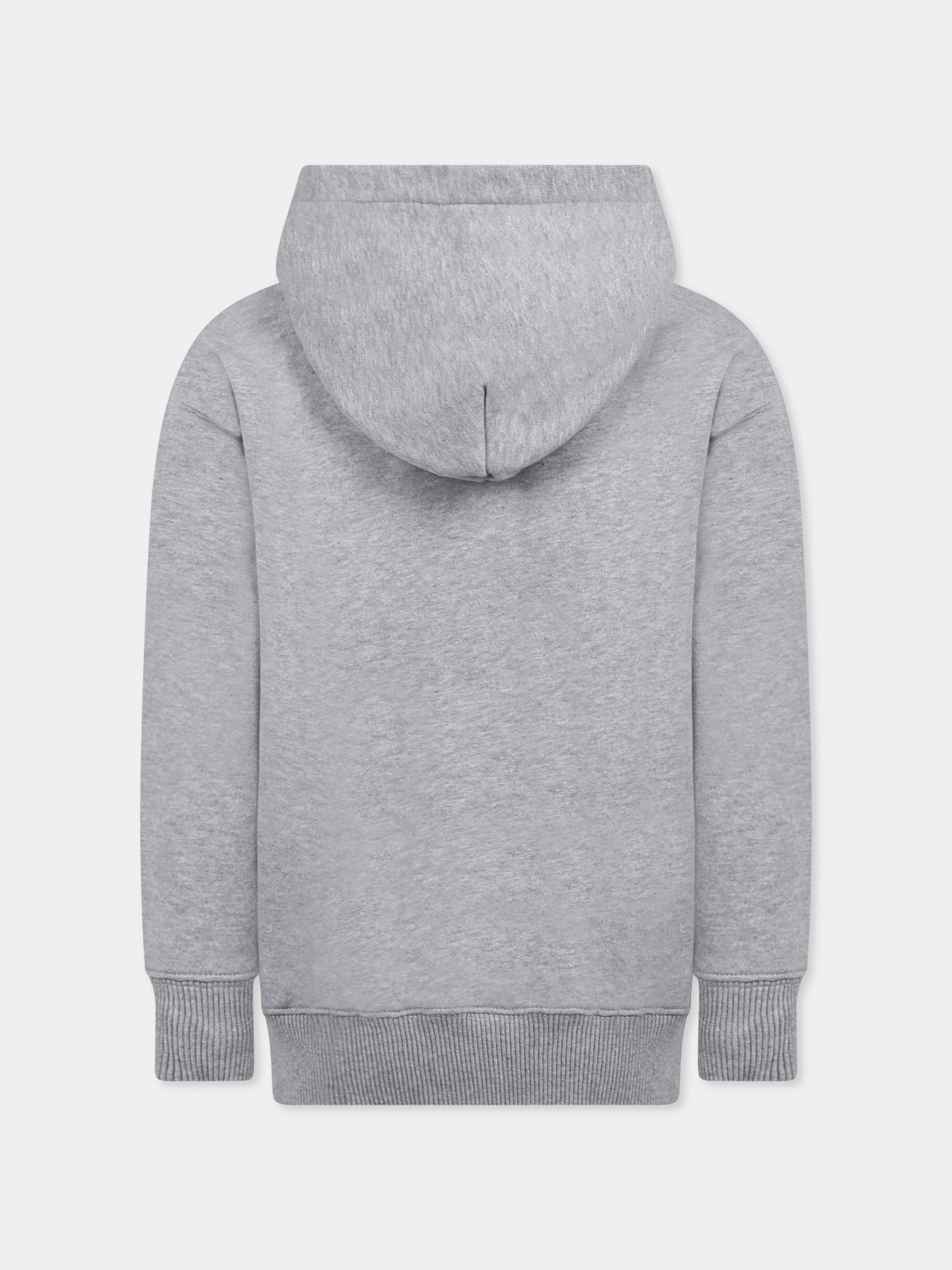 Felpa grigia per bambino con logo,Off White,OBBB001S25FLE0010826