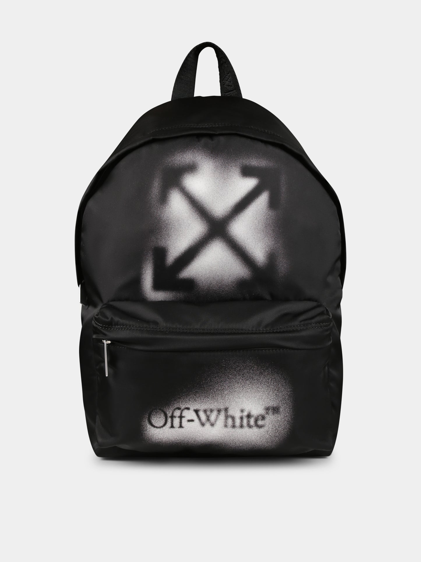 Black backpack for boy with arrows