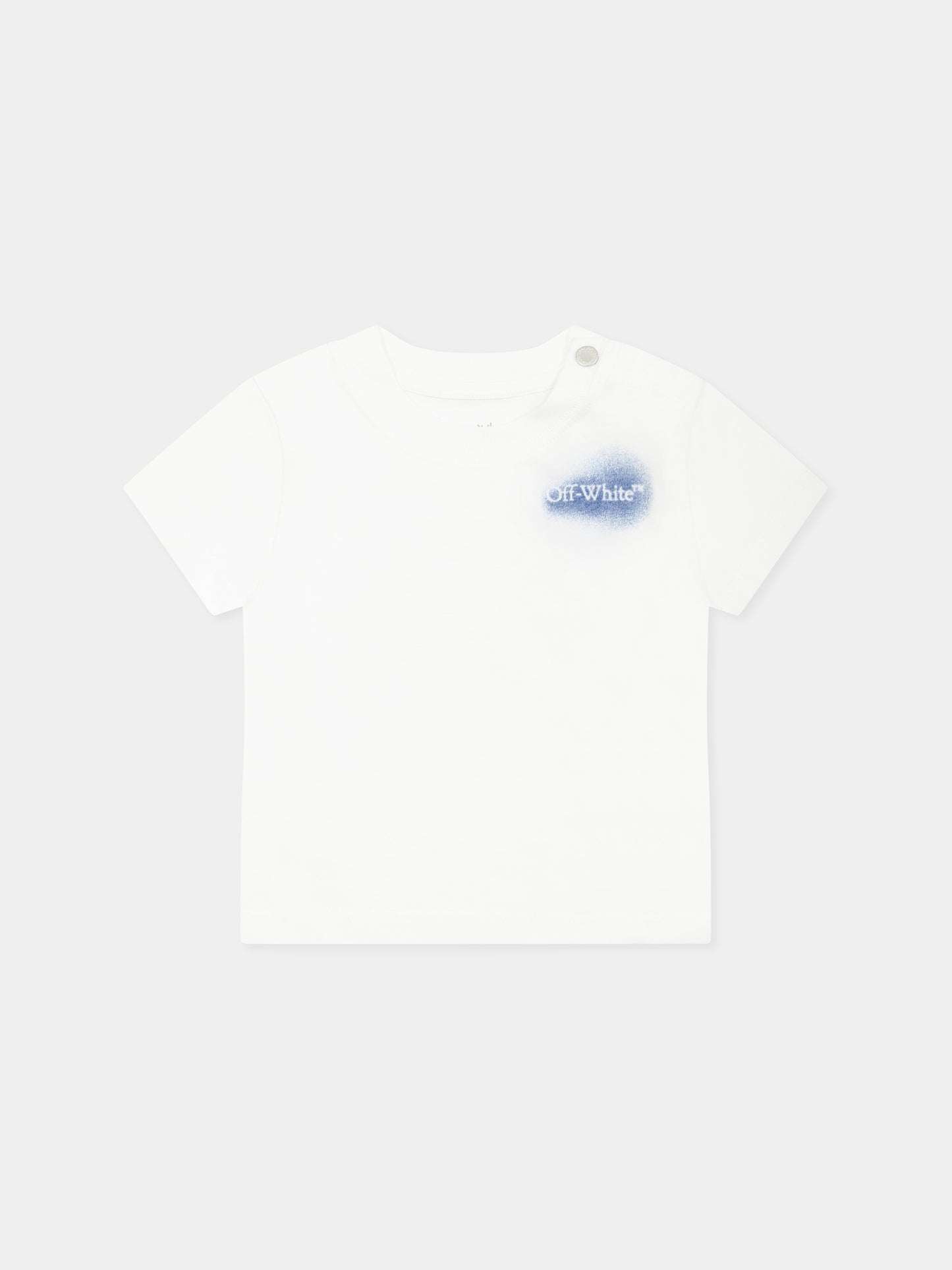 T-shirt bianca per neonato con logo,Off White,OBXB001S25JER0020145