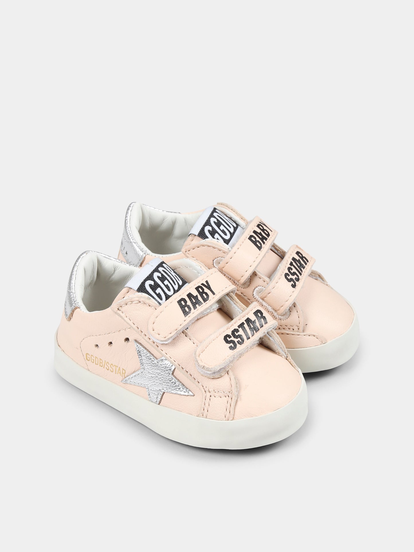 Sneakers Baby School rosa per neonata con stella,Golden Goose,GIF00166 F006742 25752