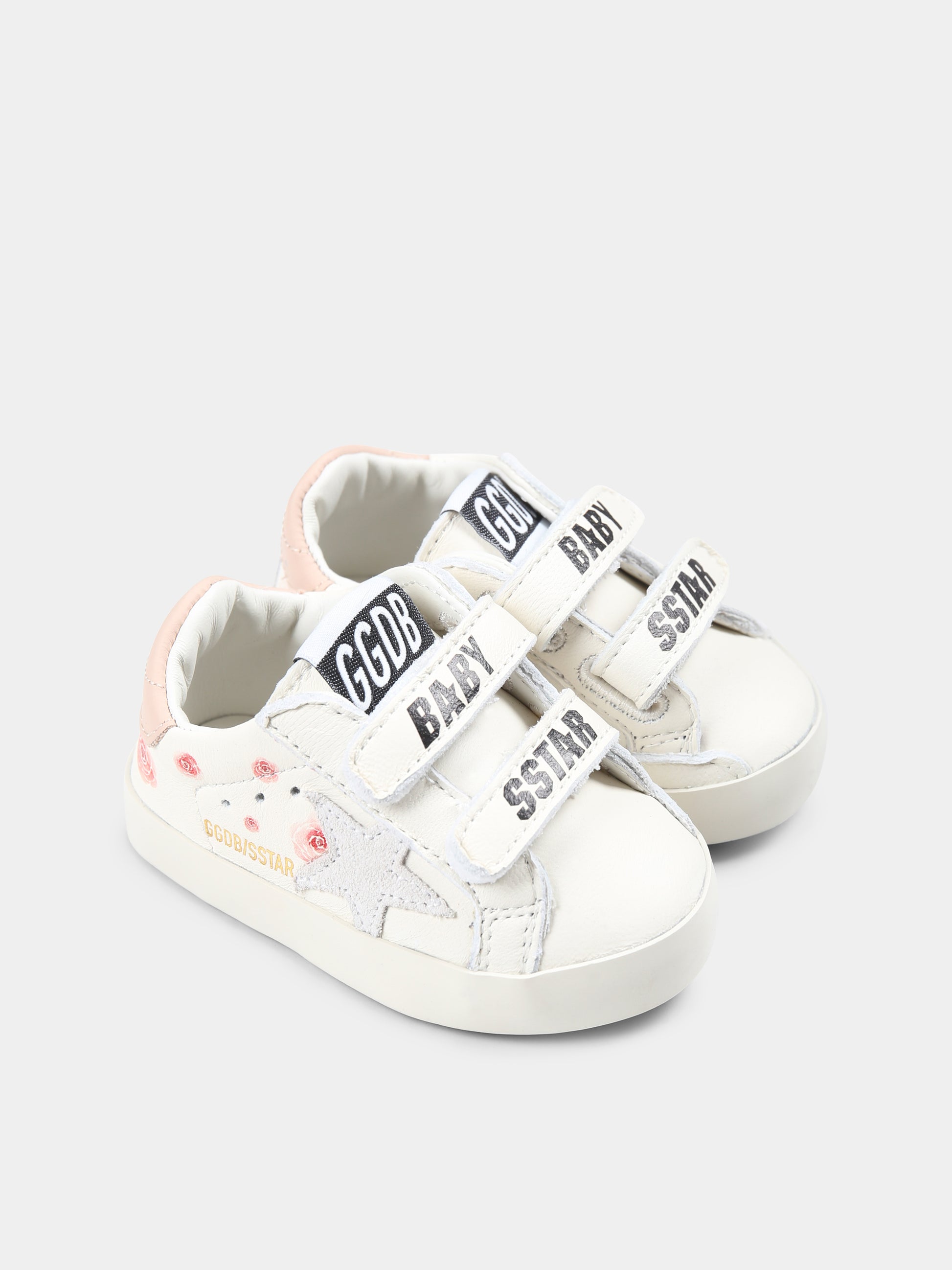 Sneakers bianche per neonata con stella,Golden Goose,GIF00166 F006745 10318