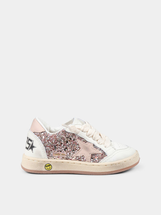 Sneakers Ball Star rosa per bambina,Golden Goose,GJF00439 F006795 25753