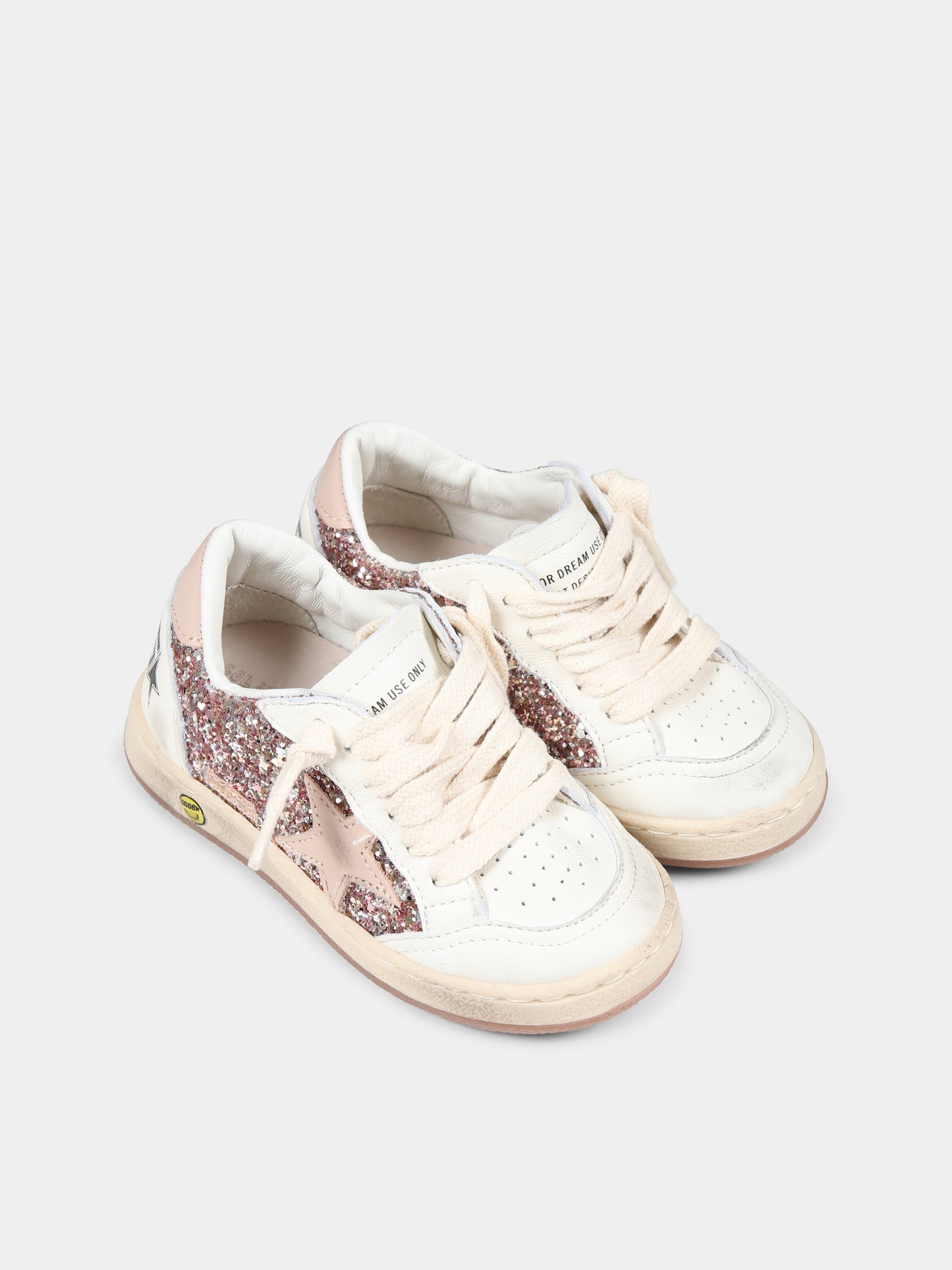 Sneakers Ball Star rosa per bambina,Golden Goose,GJF00439 F006795 25753