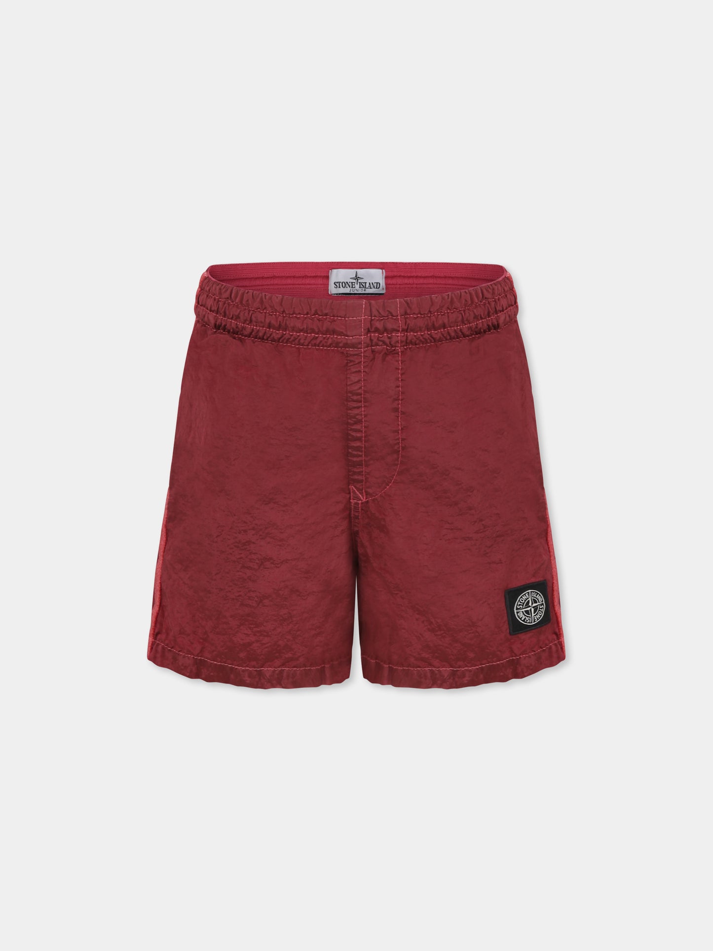 Boxer mare rosso per bambino con bussola,Stone Island Junior,K1S16 B100001 S0043 V0089