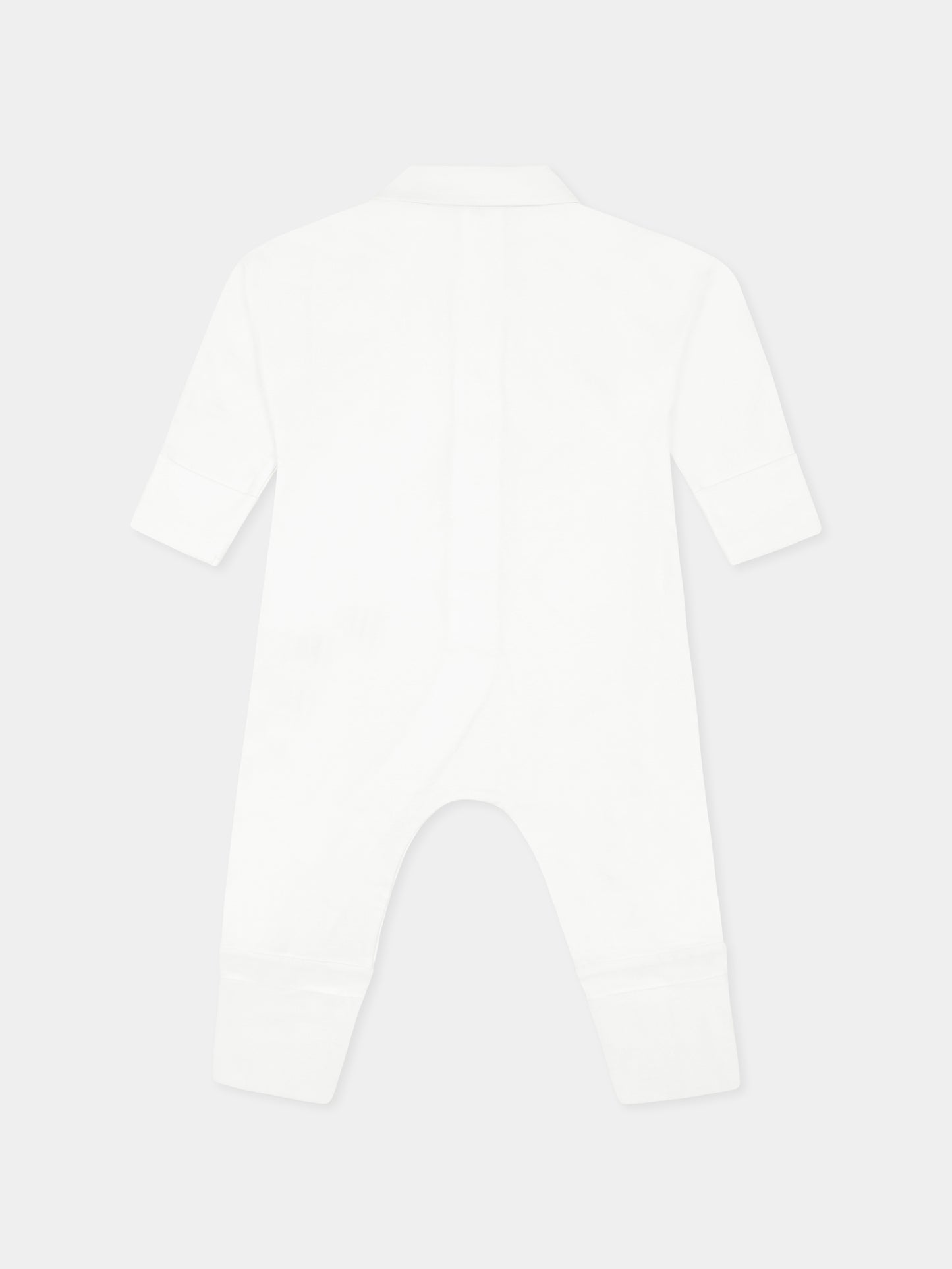 Set tutina bianca per neonati con check vintage,Burberry Kids,8100691 A1464