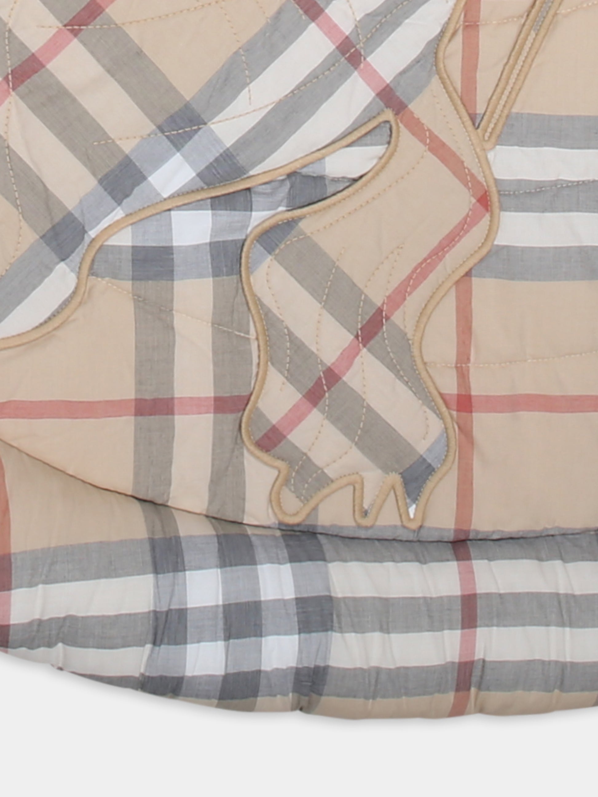 Tappetino beige per neonati con check vintage,Burberry Kids,8100674 A2205