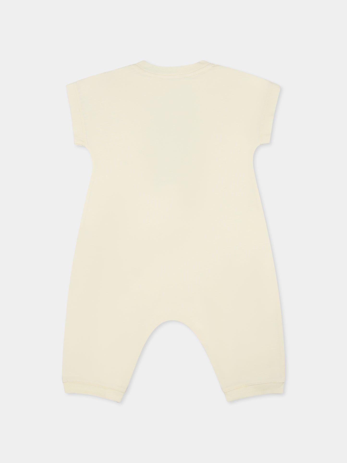 Yellow romper for babykids with bee