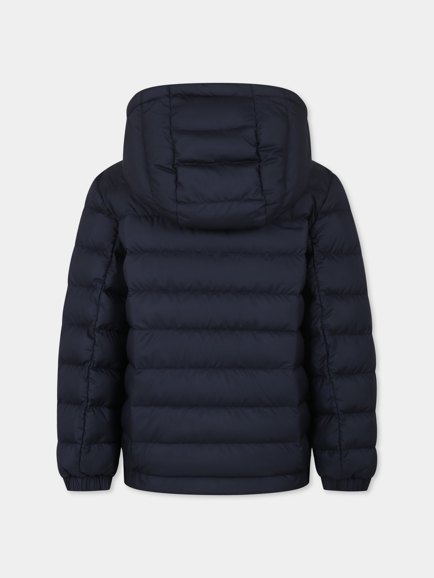 Piumino Donvar blu per bambino con logo,Moncler Kids,K1954 1A00045 597X2 77G